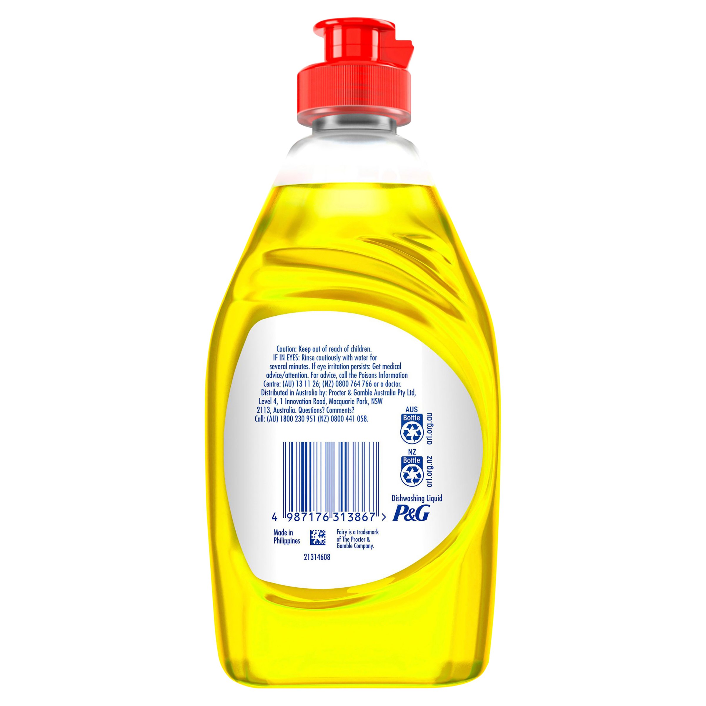 Fairy Platinum Plus Lemon Hand Dishwashing Liquid 495ml - Image 2
