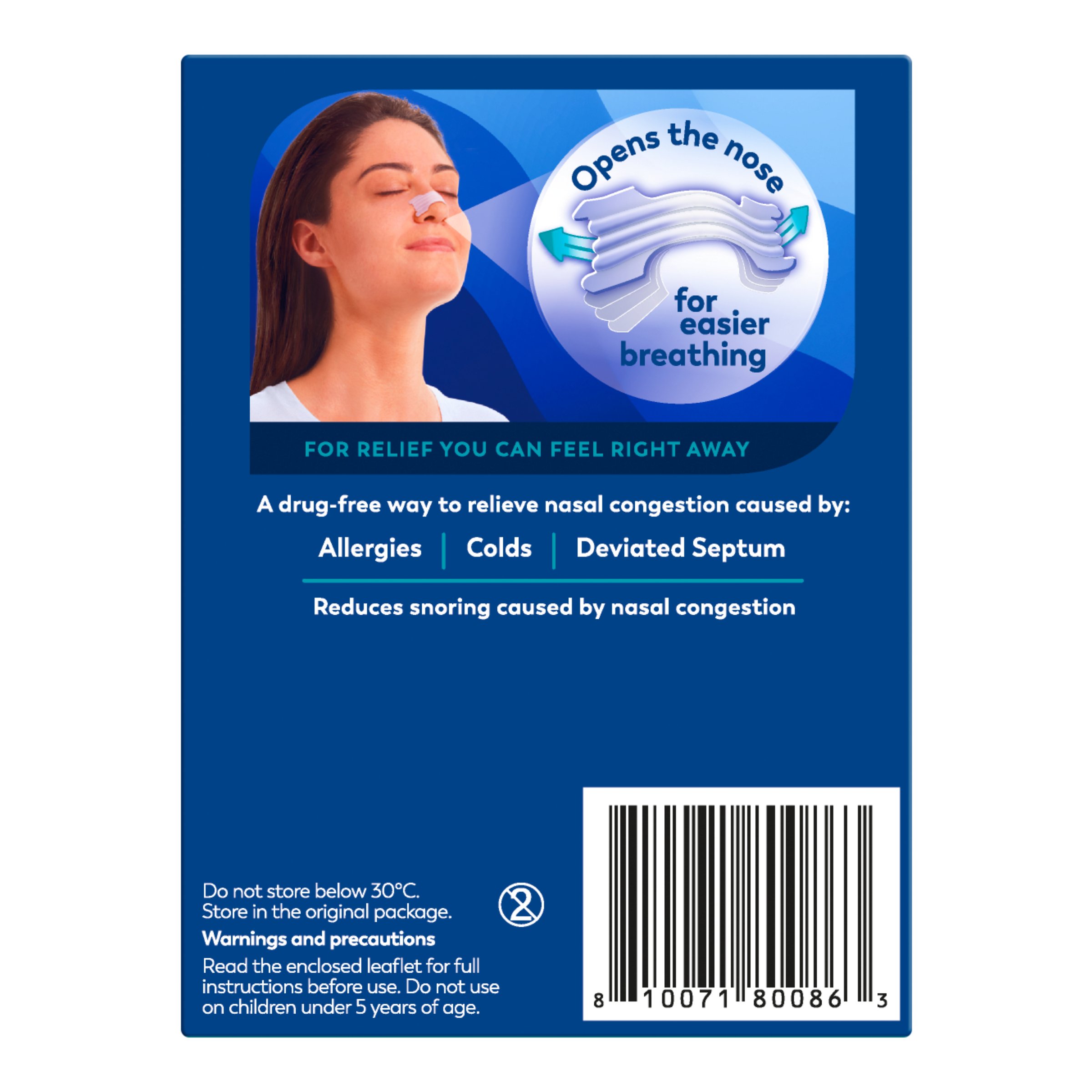 Breathe Right Nasal Strips Extra Strength Clear 44 strips - Image 2