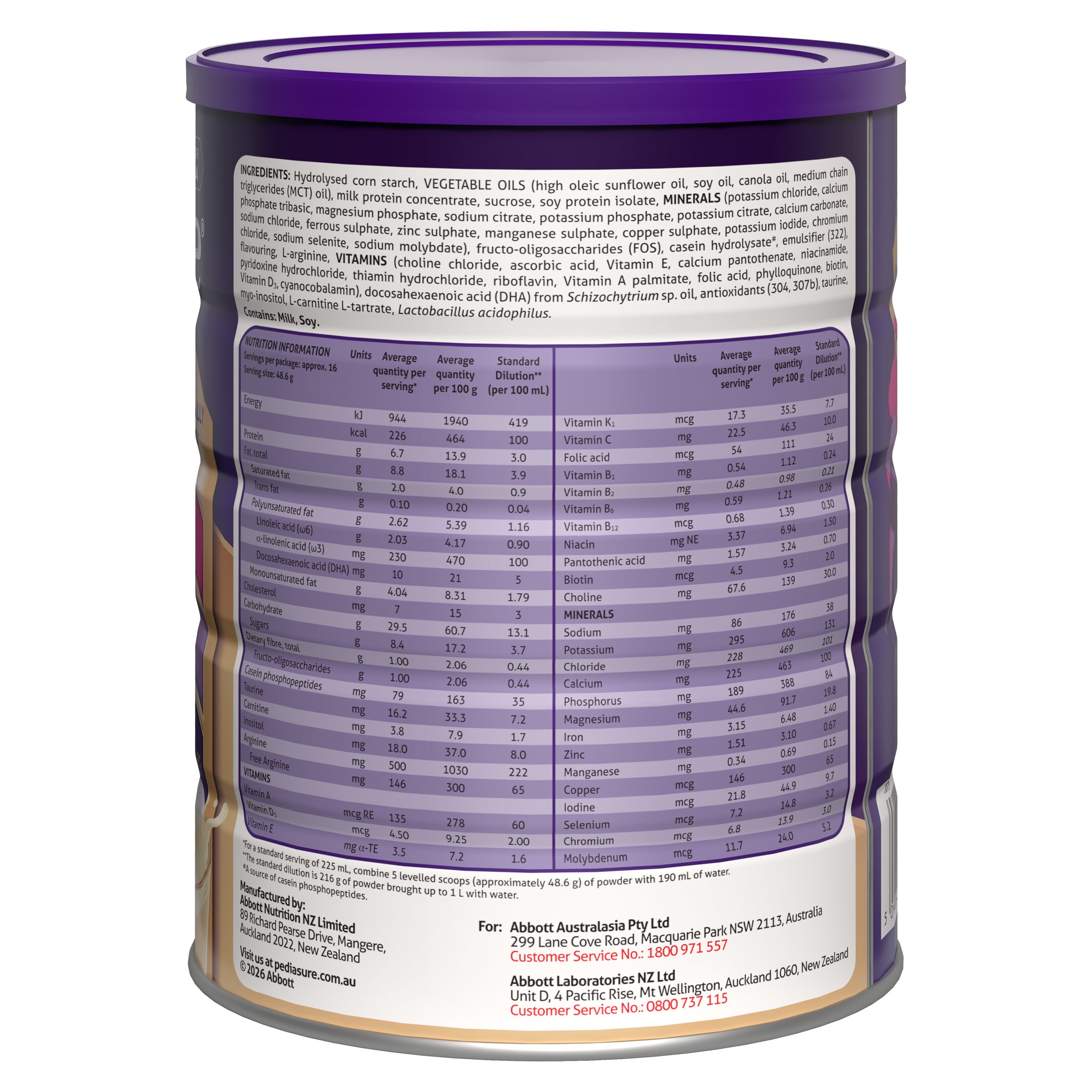 Pediasure Vanilla 800g - Image 3