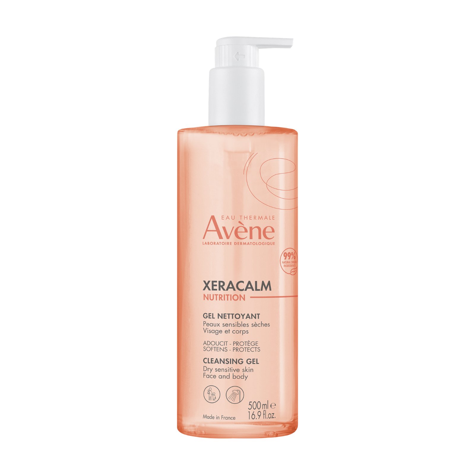 Avene Xeracalm Nutrition Cleansing Gel 500ml - Image 1