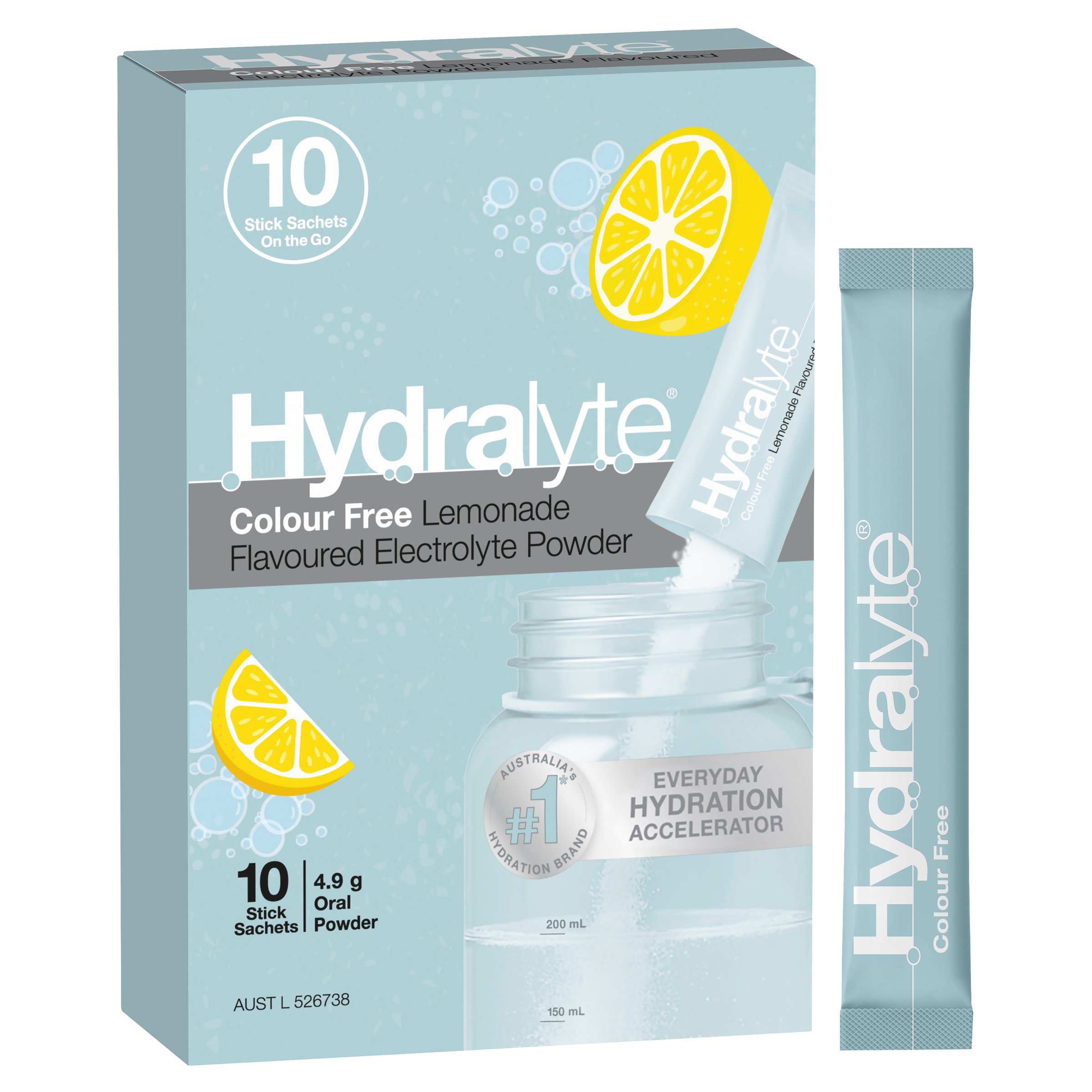 Hydralyte Stick Sachets Lemonade Electrolyte Powder 10 pack - Image 11