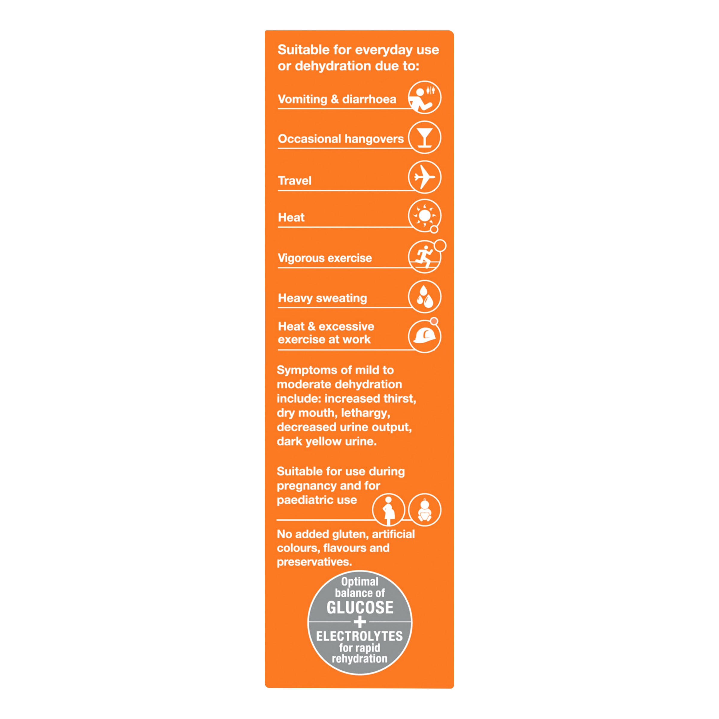 Hydralyte Stick Sachets Orange Electrolyte Powder 10 pack - Image 4