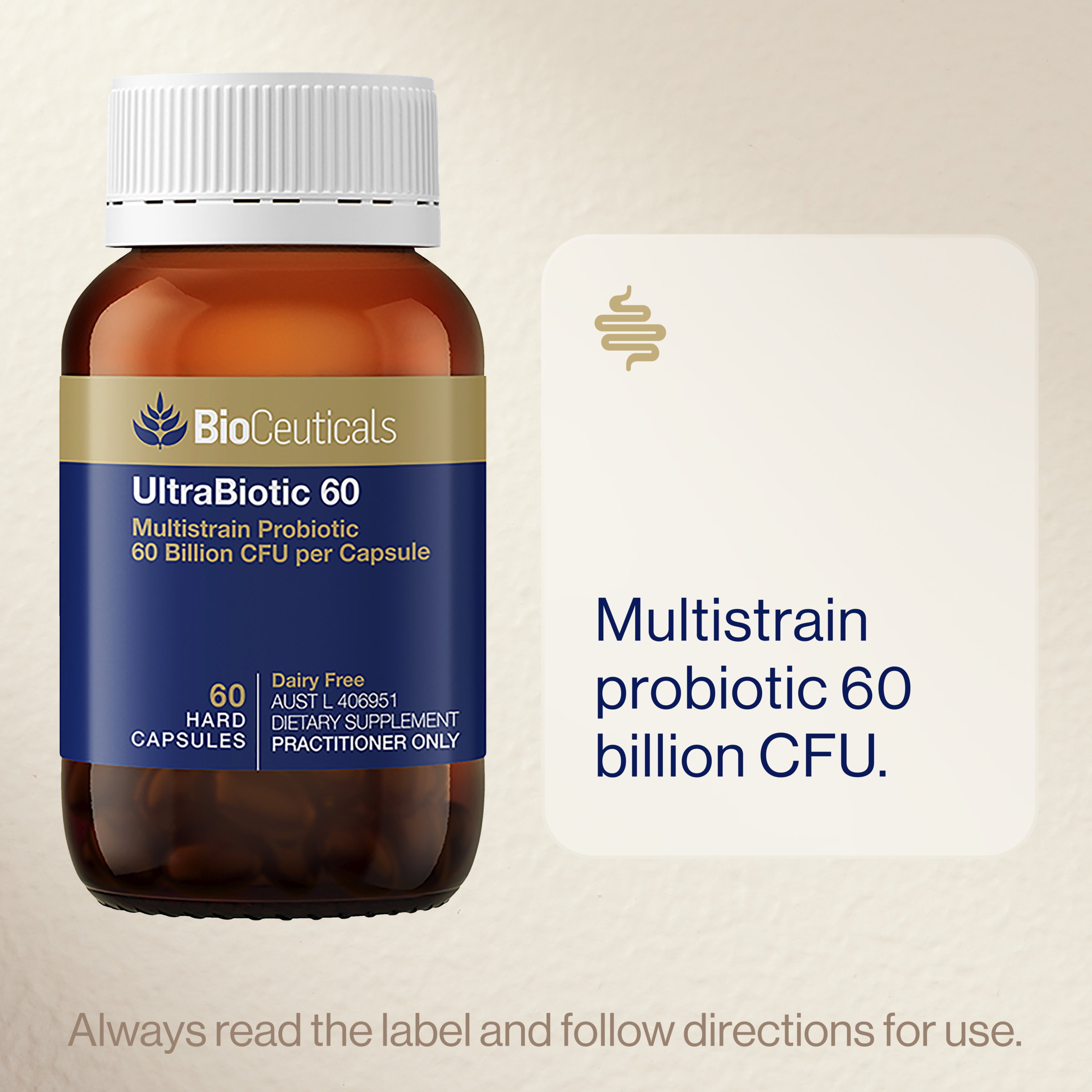BioCeuticals UltraBiotic 60 - 60 capsules - Image 6