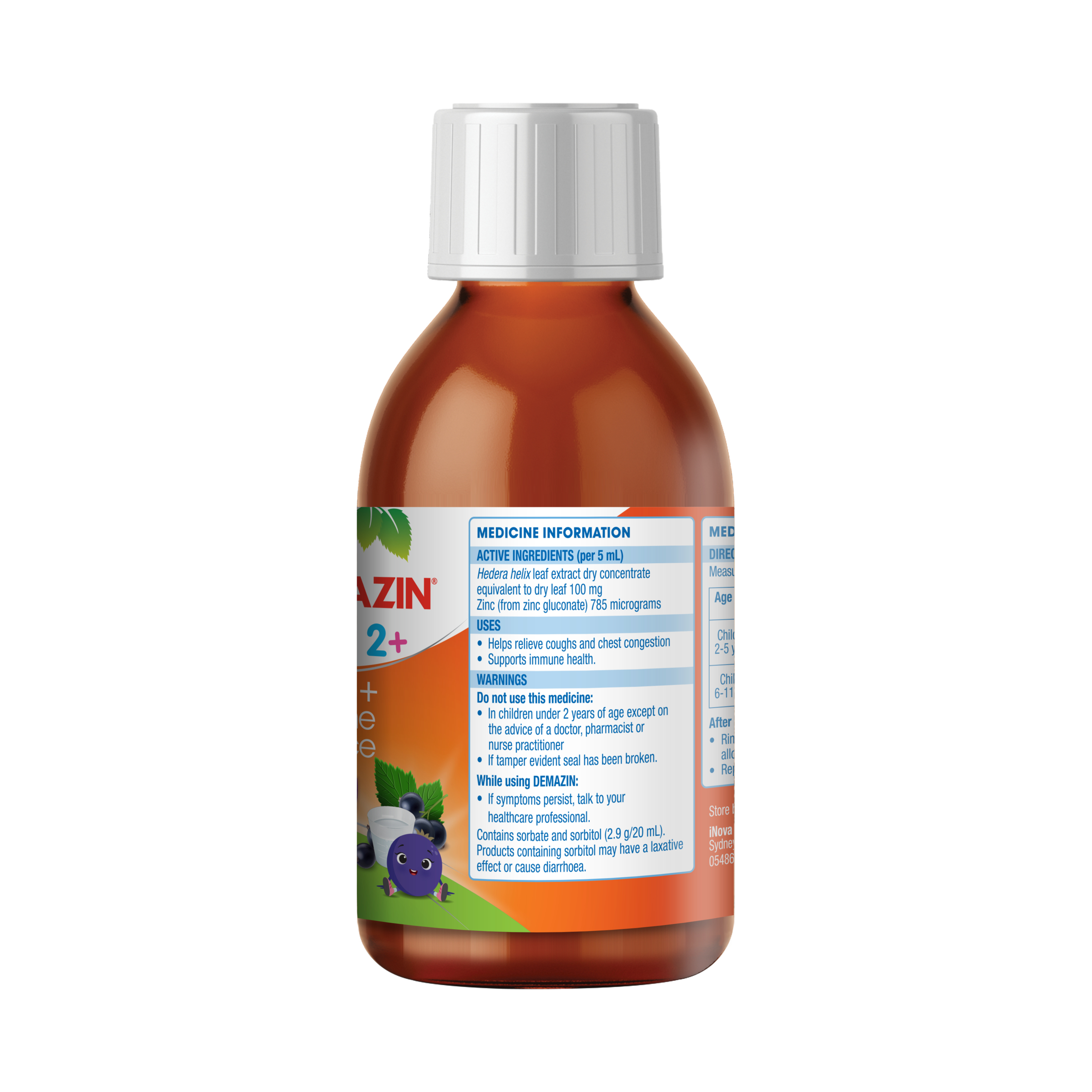 Demazin Kids Cough + Immune Defence Syrup 200ml - Image 7