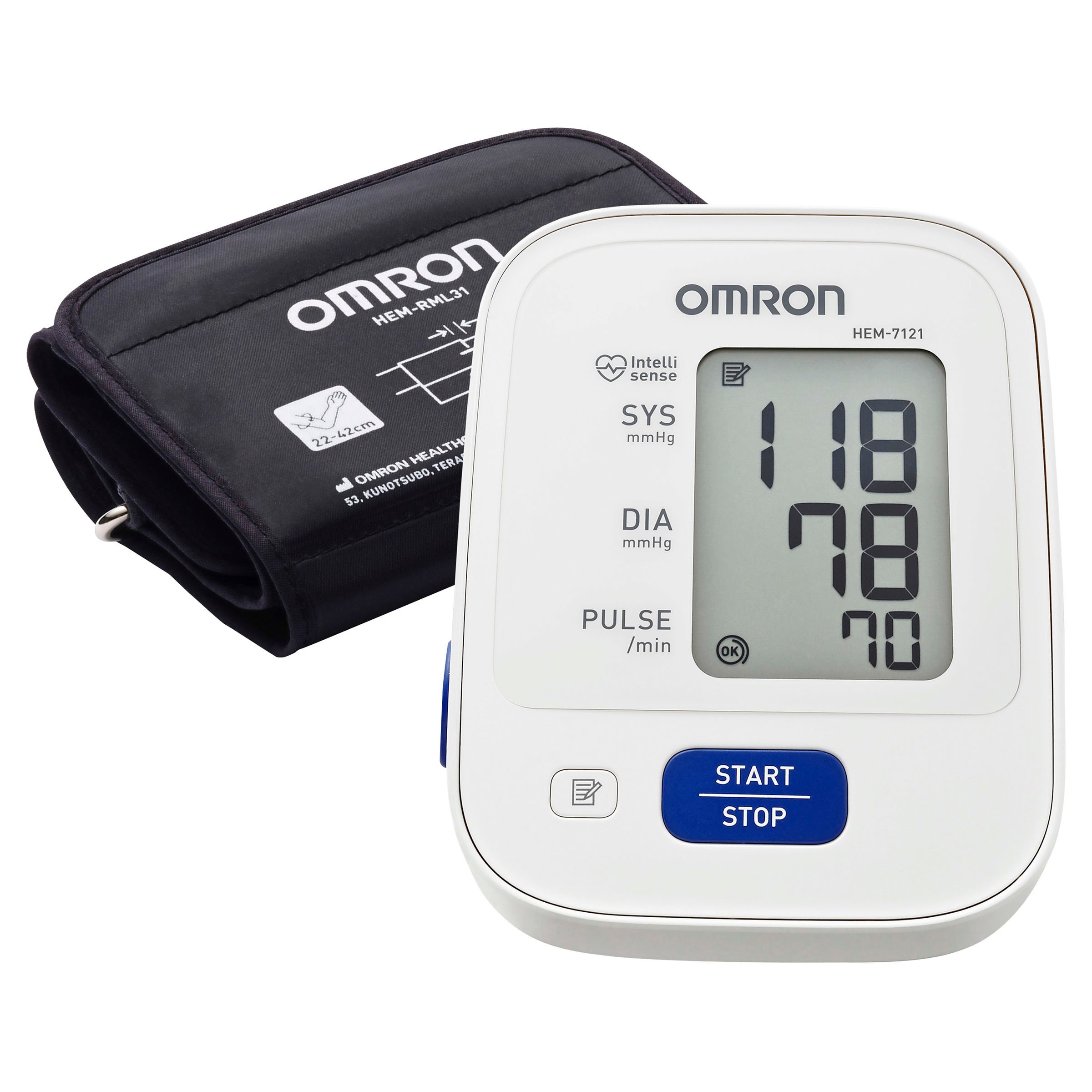 Omron Standard Blood Pressure Monitor HEM7121 - 1 each - Image 4