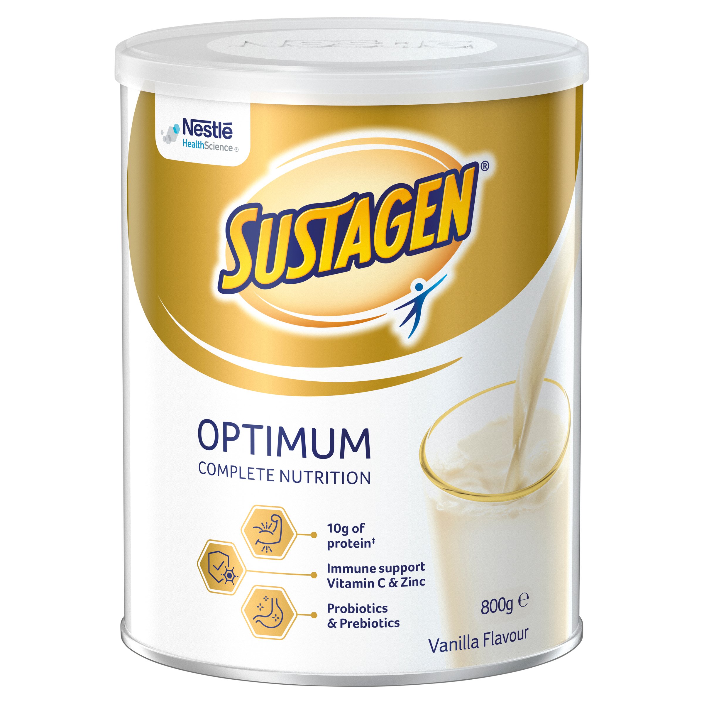 Sustagen Optimum Vanilla Flavour 800g - Image 1