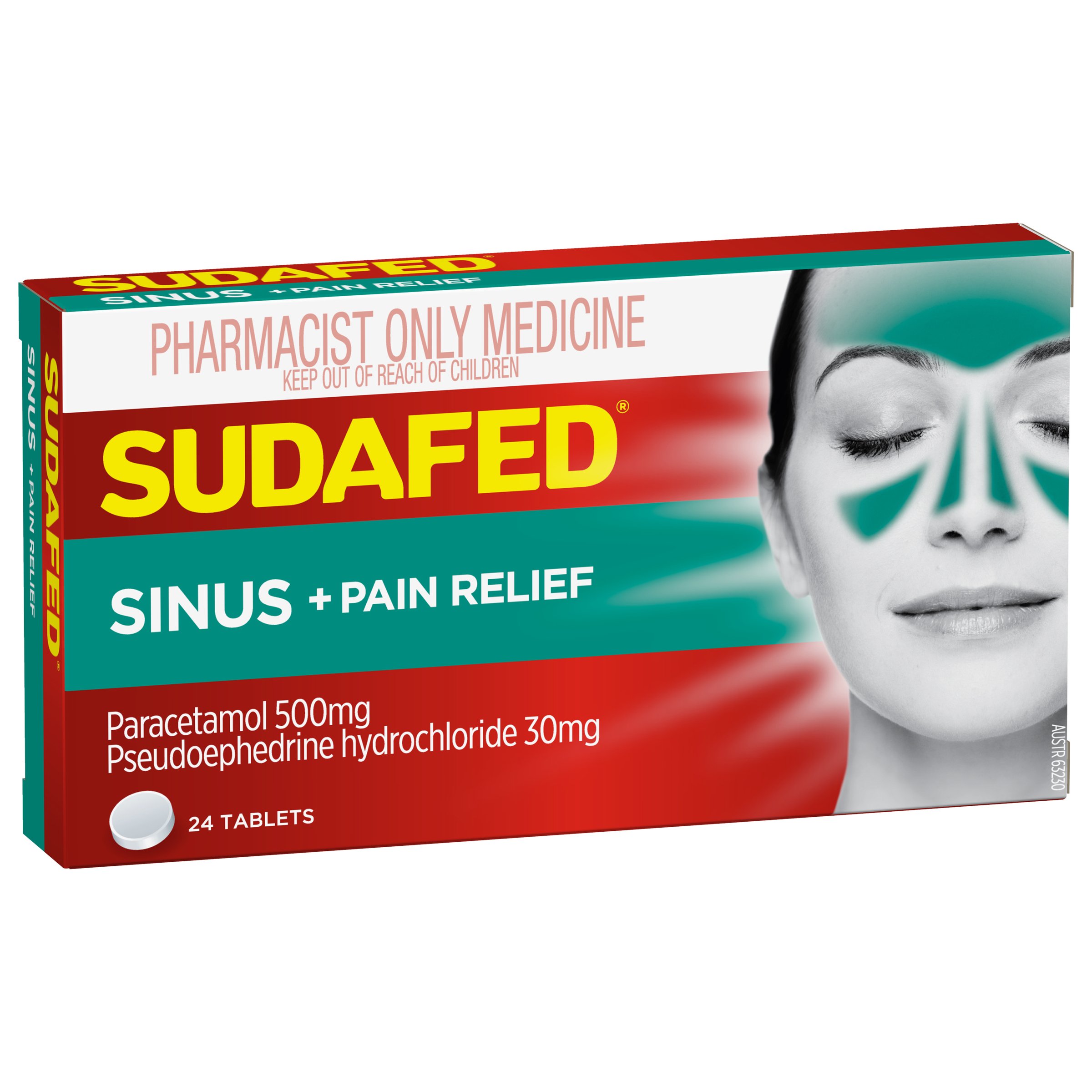 Sudafed PSE Sinus & Pain Relief 24 tablets - Image 4