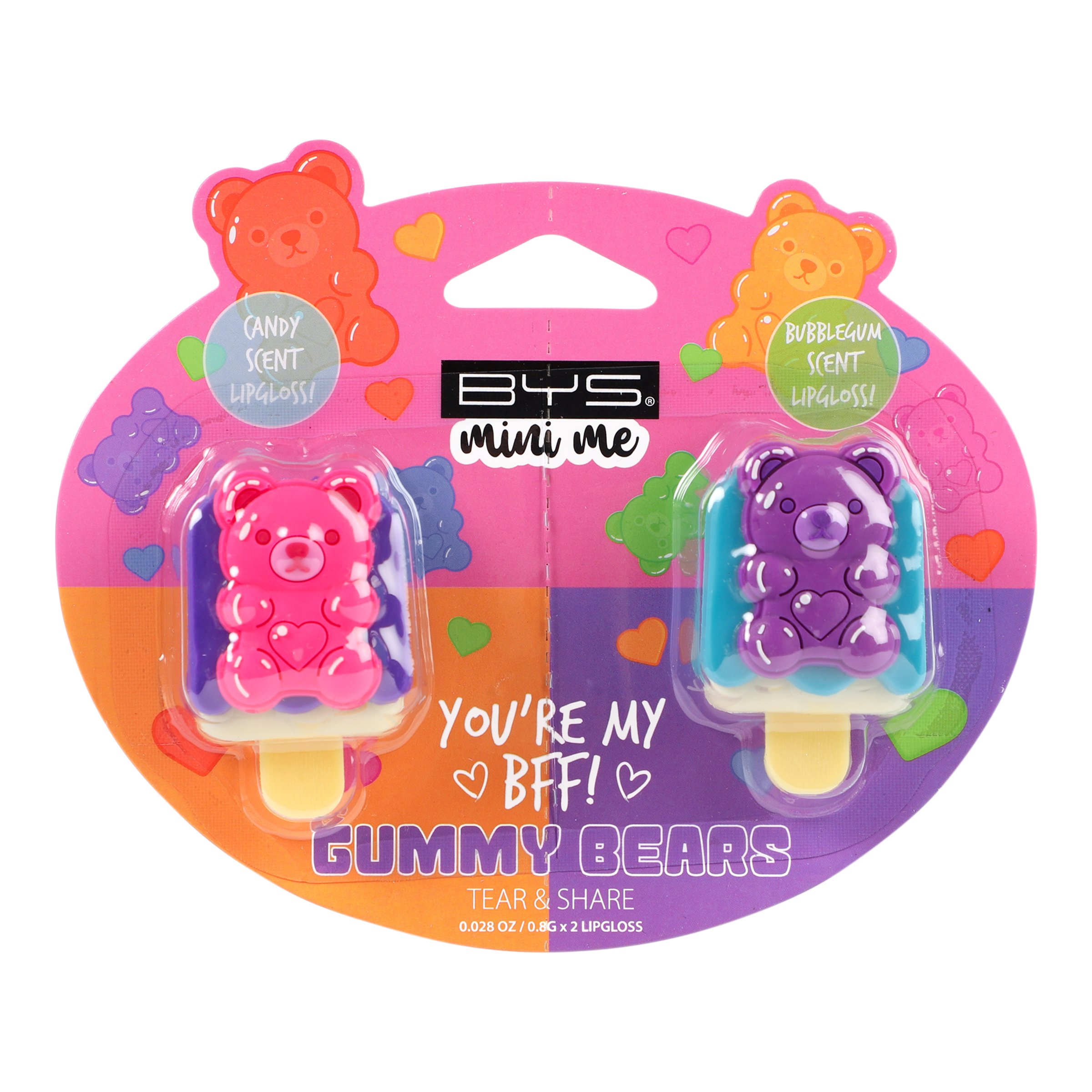 BYS Mini Me Lip Gloss Gummy Bears 2 piece - Image 1