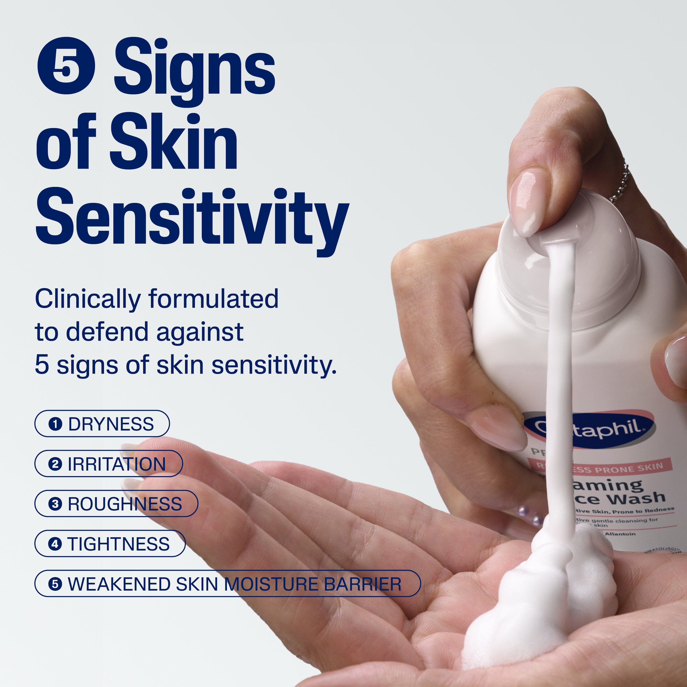 Cetaphil Pro Redness Prone Skin Foaming Face Wash 236ml - Image 5