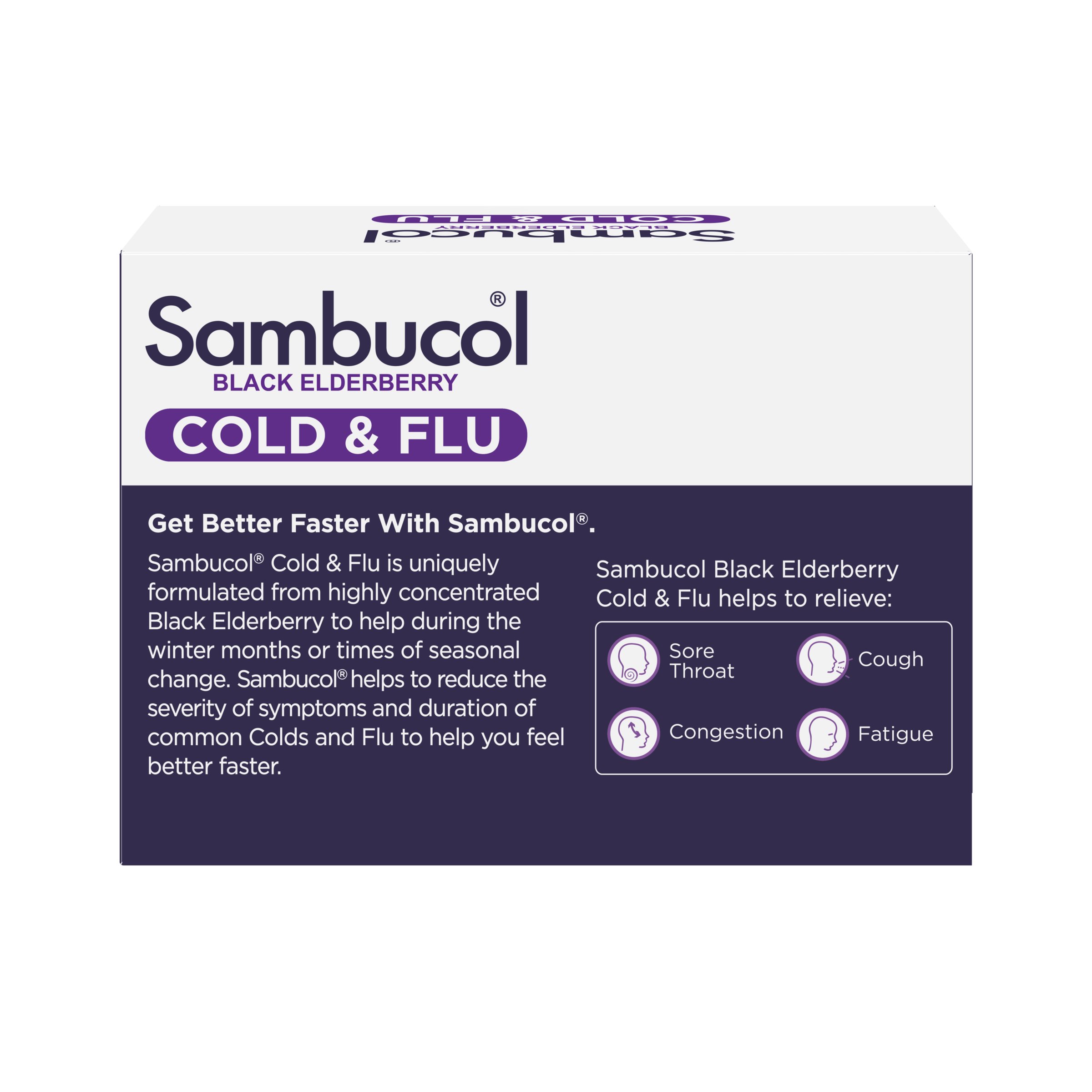 Sambucol Cold & Flu 24 capsules - Image 2