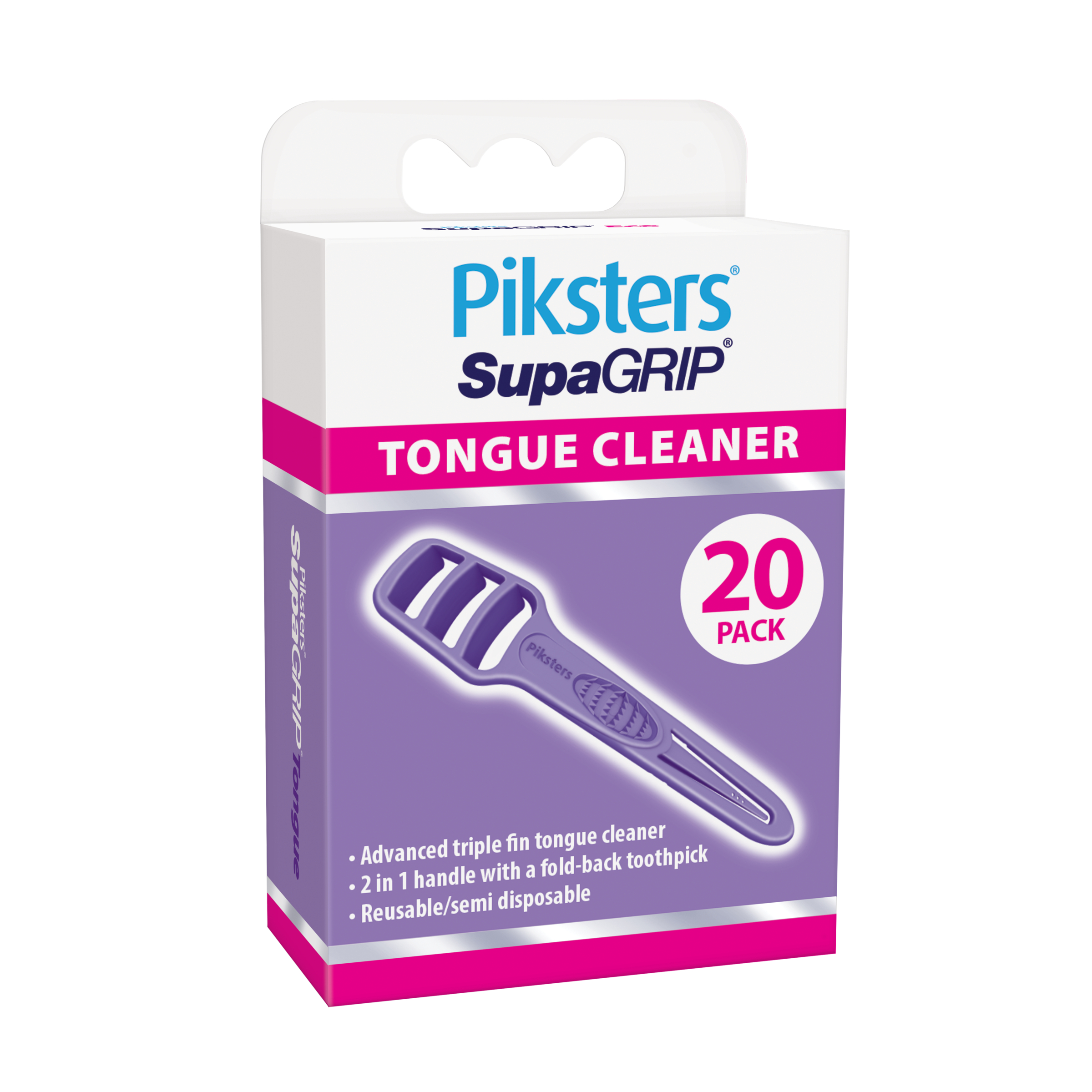 Piksters Supagrip Tongue Cleaner 20 pack - Image 6