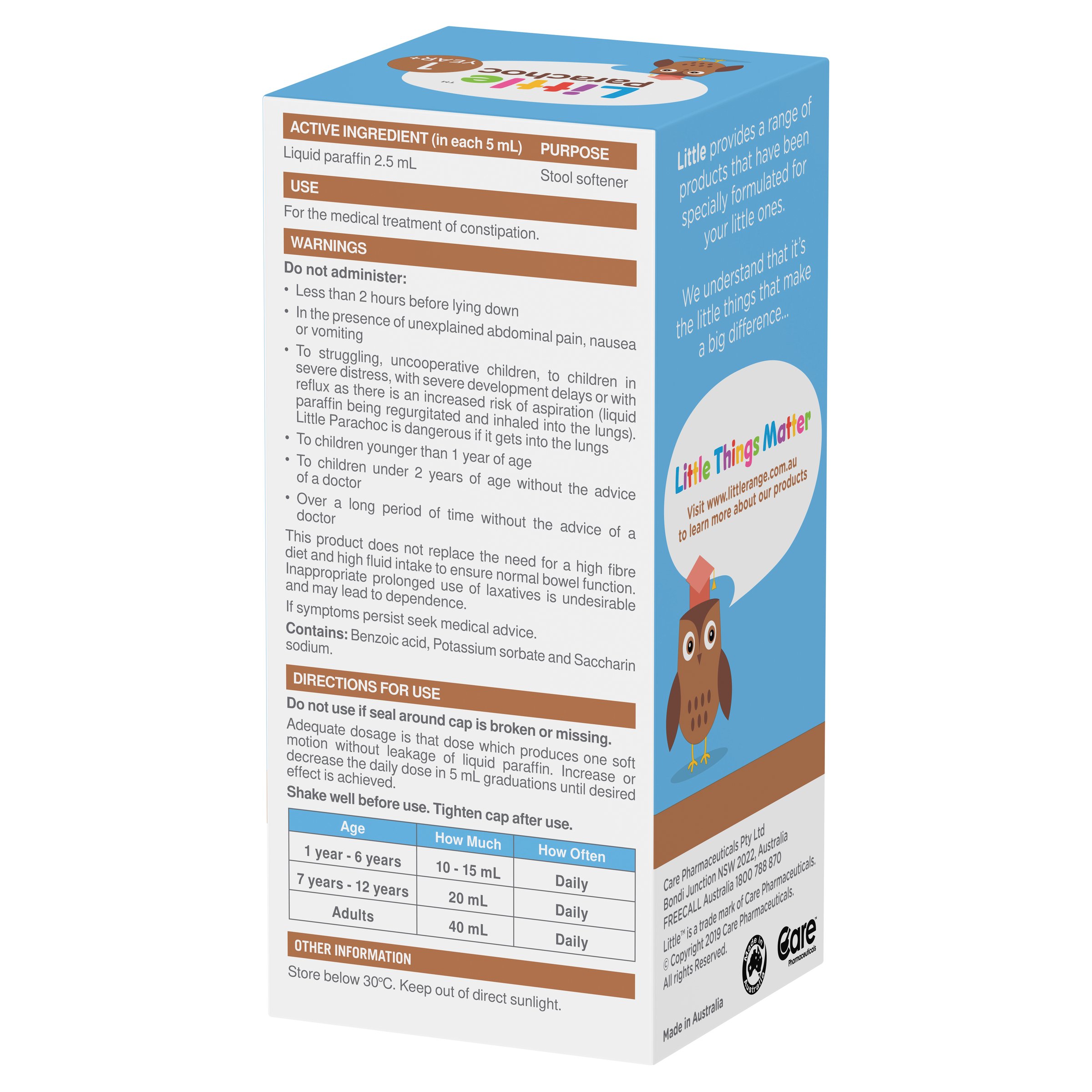 Parachoc Children Emulsion Oral Liquid Chocolate Vanilla Flavoured 400ml - Image 2