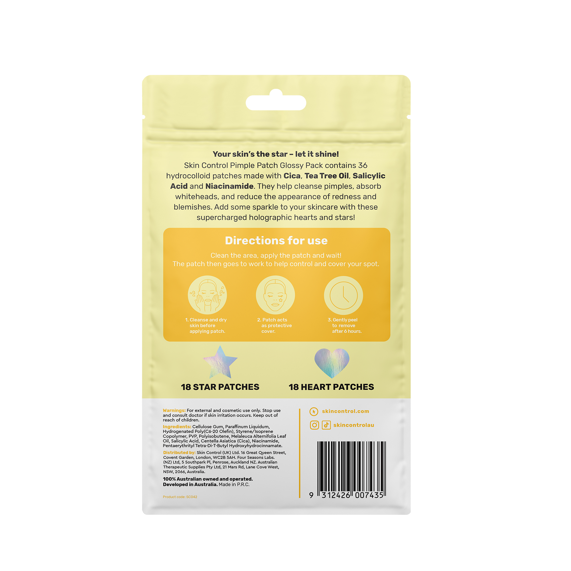 Skin Control Pimple Patch Glossy Pack 36 patches - Image 2