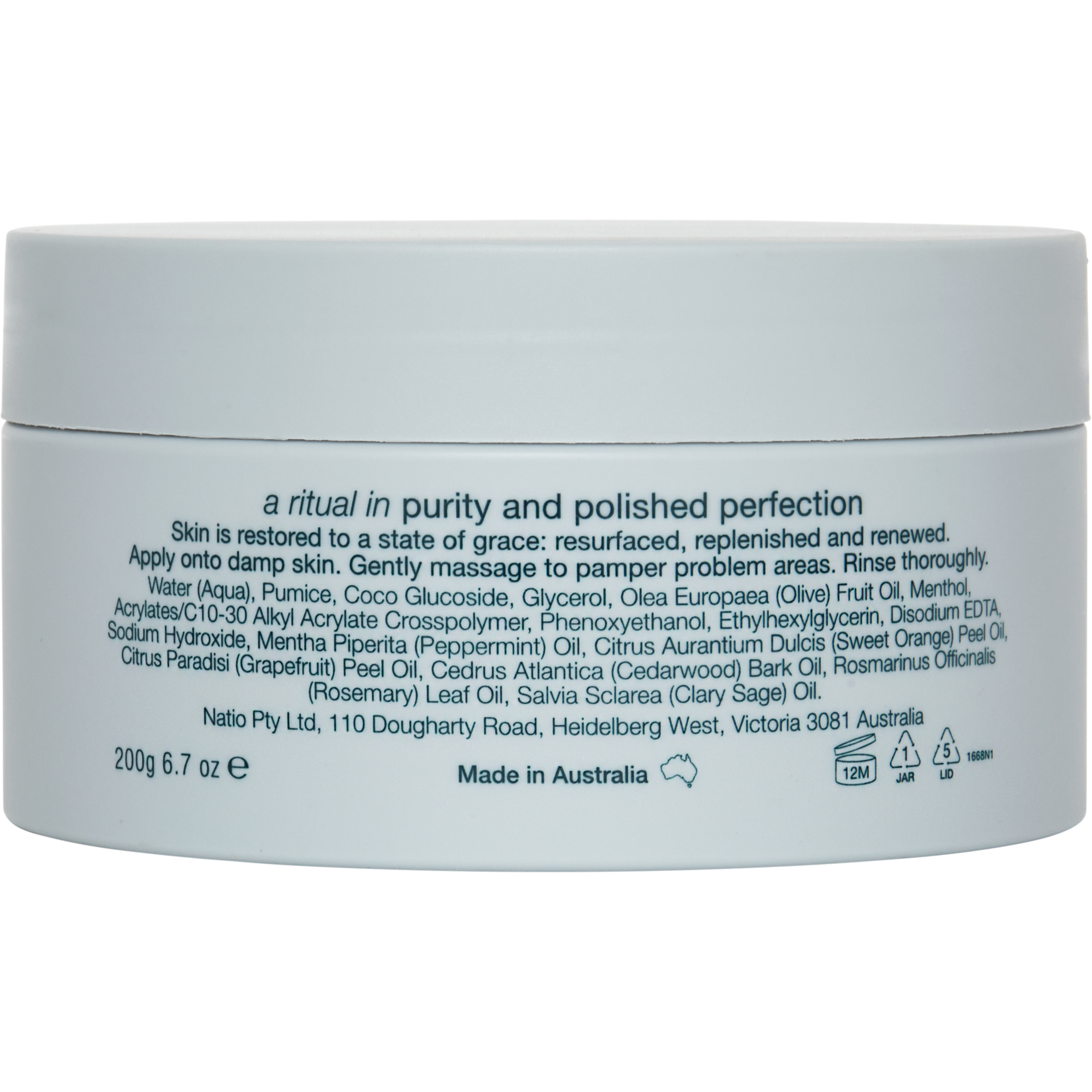 Natio Utopia Sublime Renewal Foot Scrub 200g - Image 2