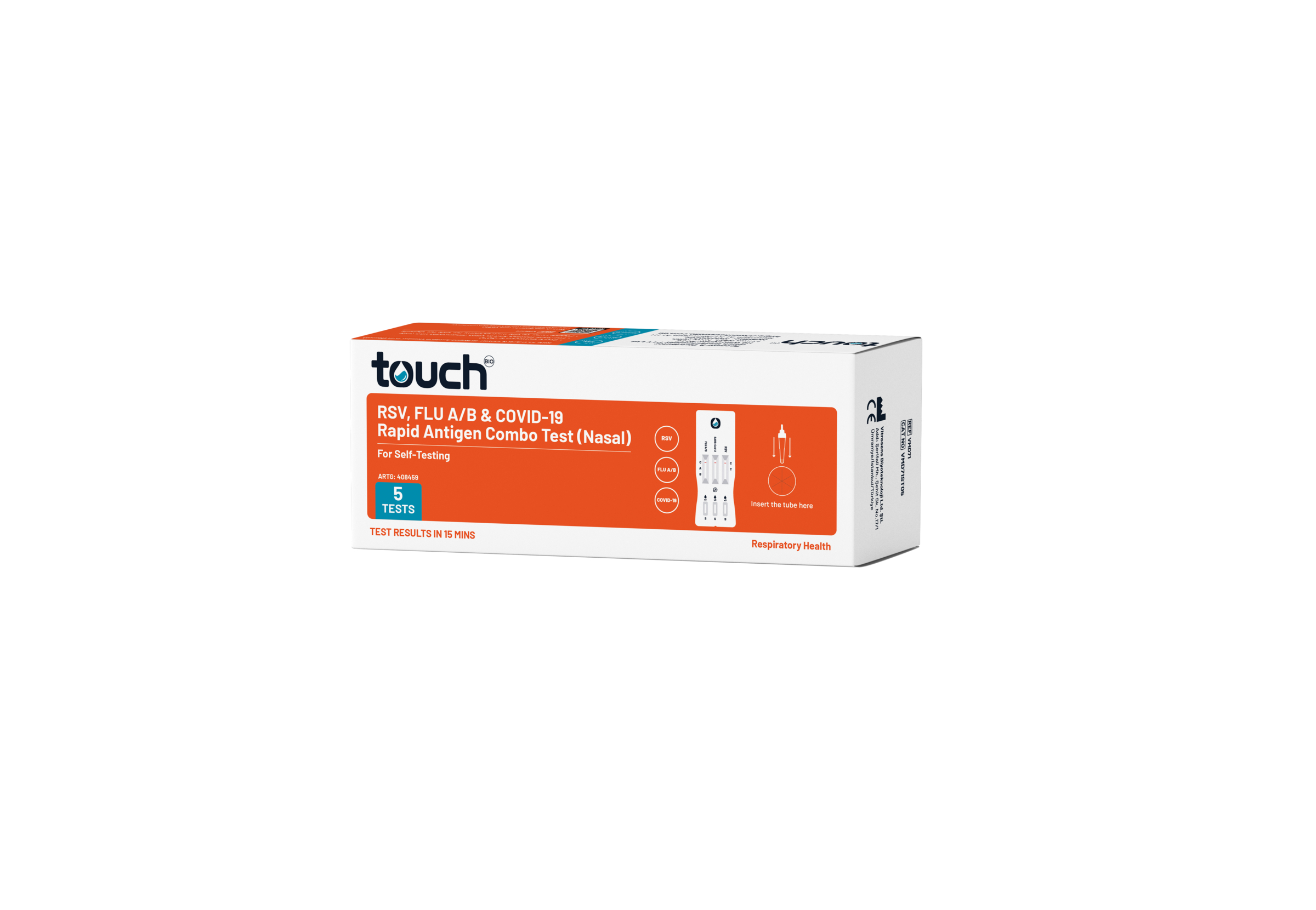TouchBio RSV, Flu A/B & COVID-19 Rapid Antigen Self-Testing Kit 5 pack - Image 4