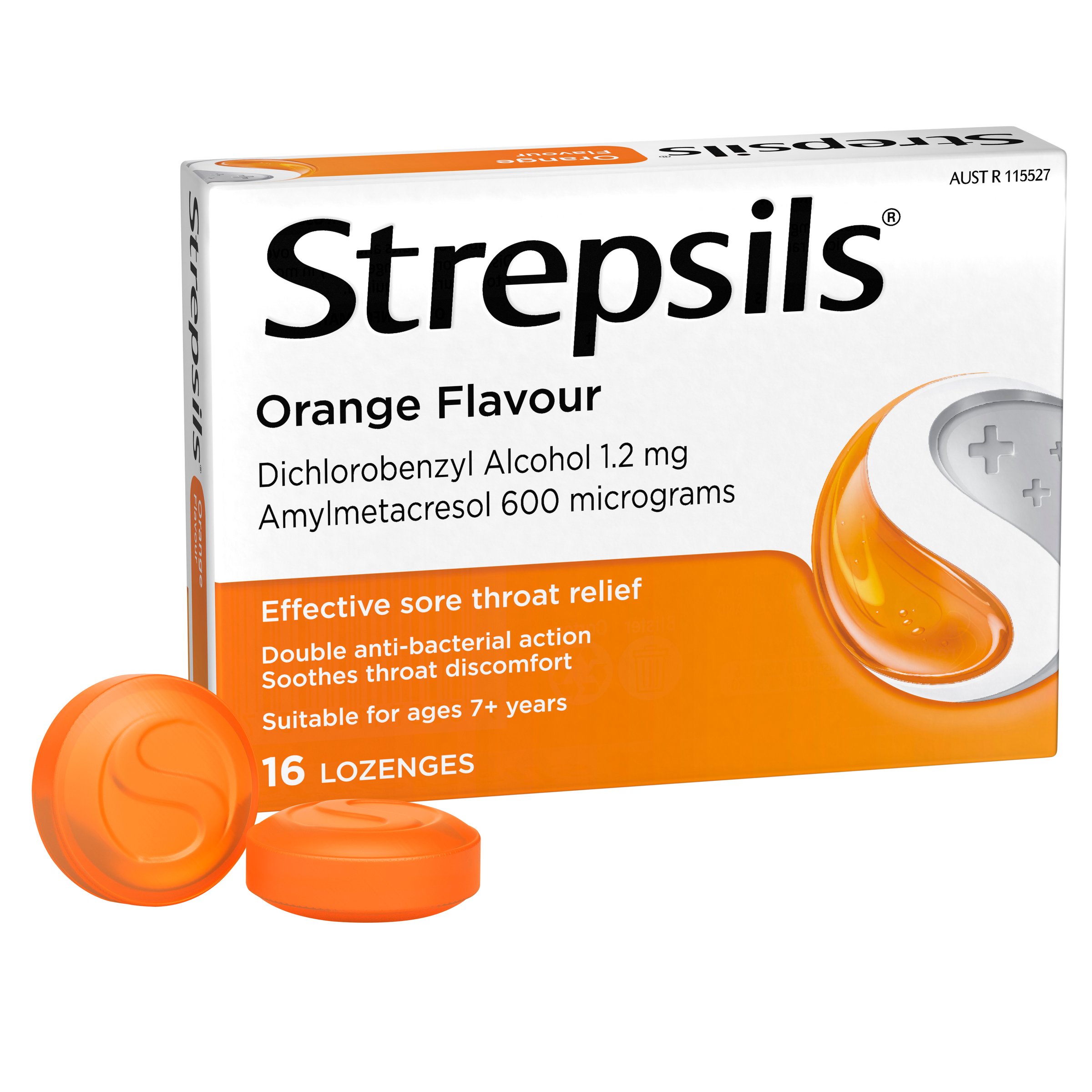 Strepsils Orange Double Antibacterial Action 16 lozenges - Image 8