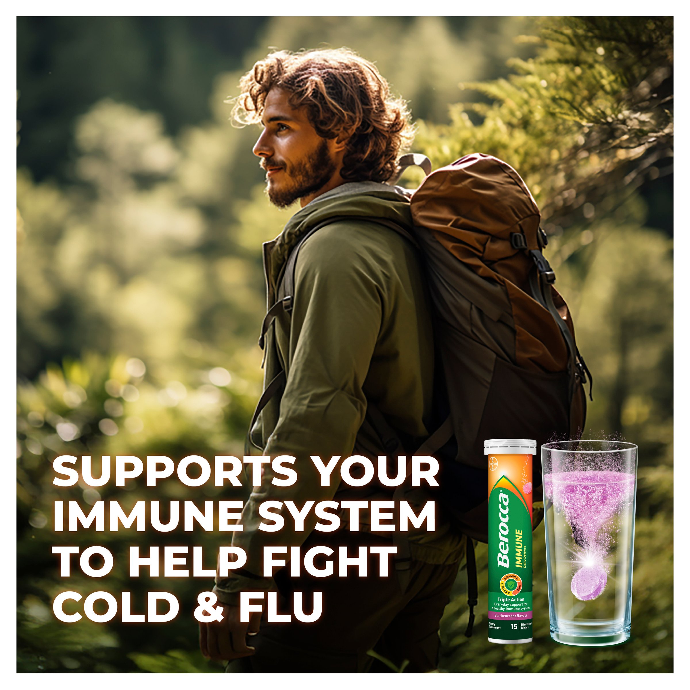 Berocca Immune Daily Defence Blackcurrant 30 tablets - Image 8
