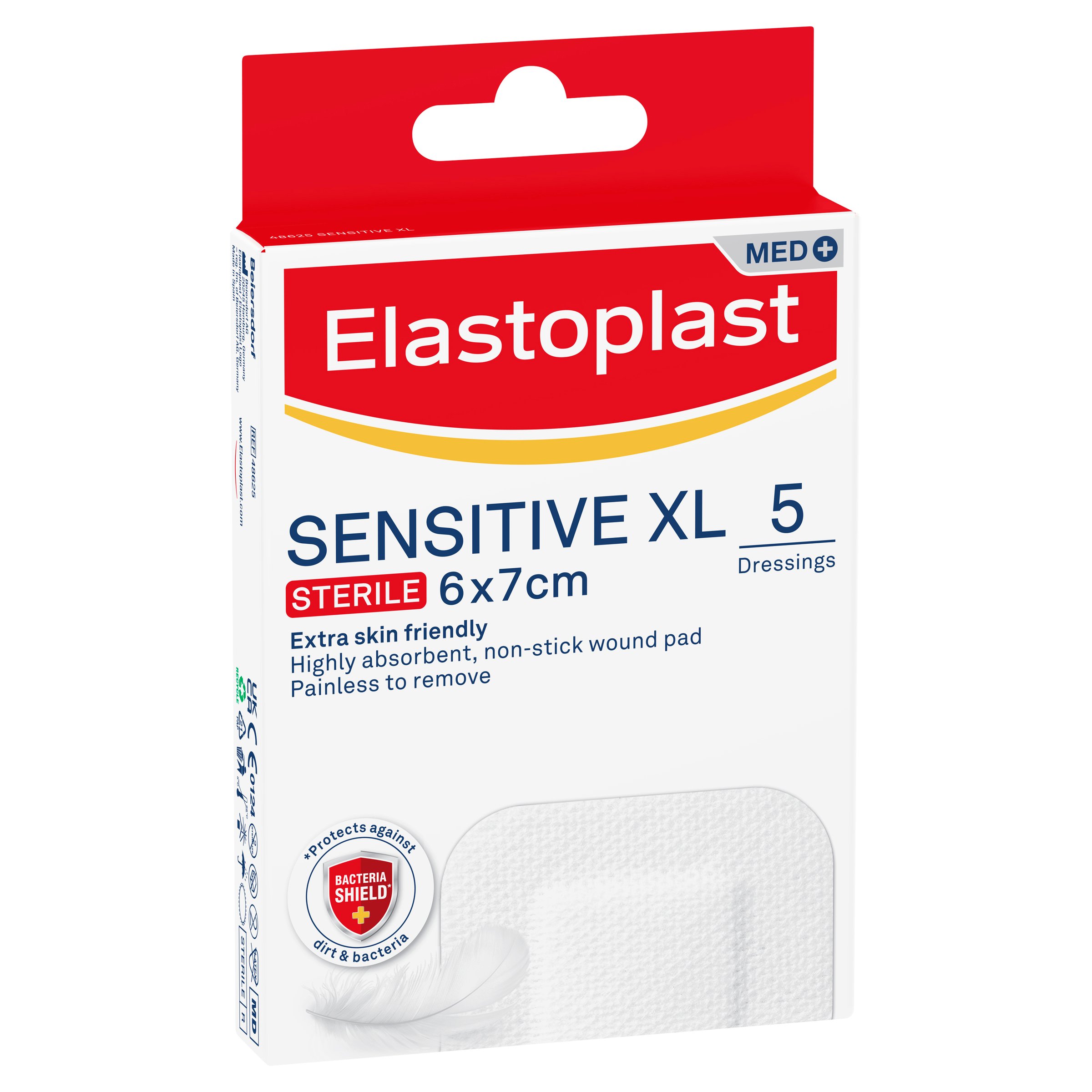 Elastoplast Sensitive XL Dressing 6 x 7cm - 5 pack - Image 4