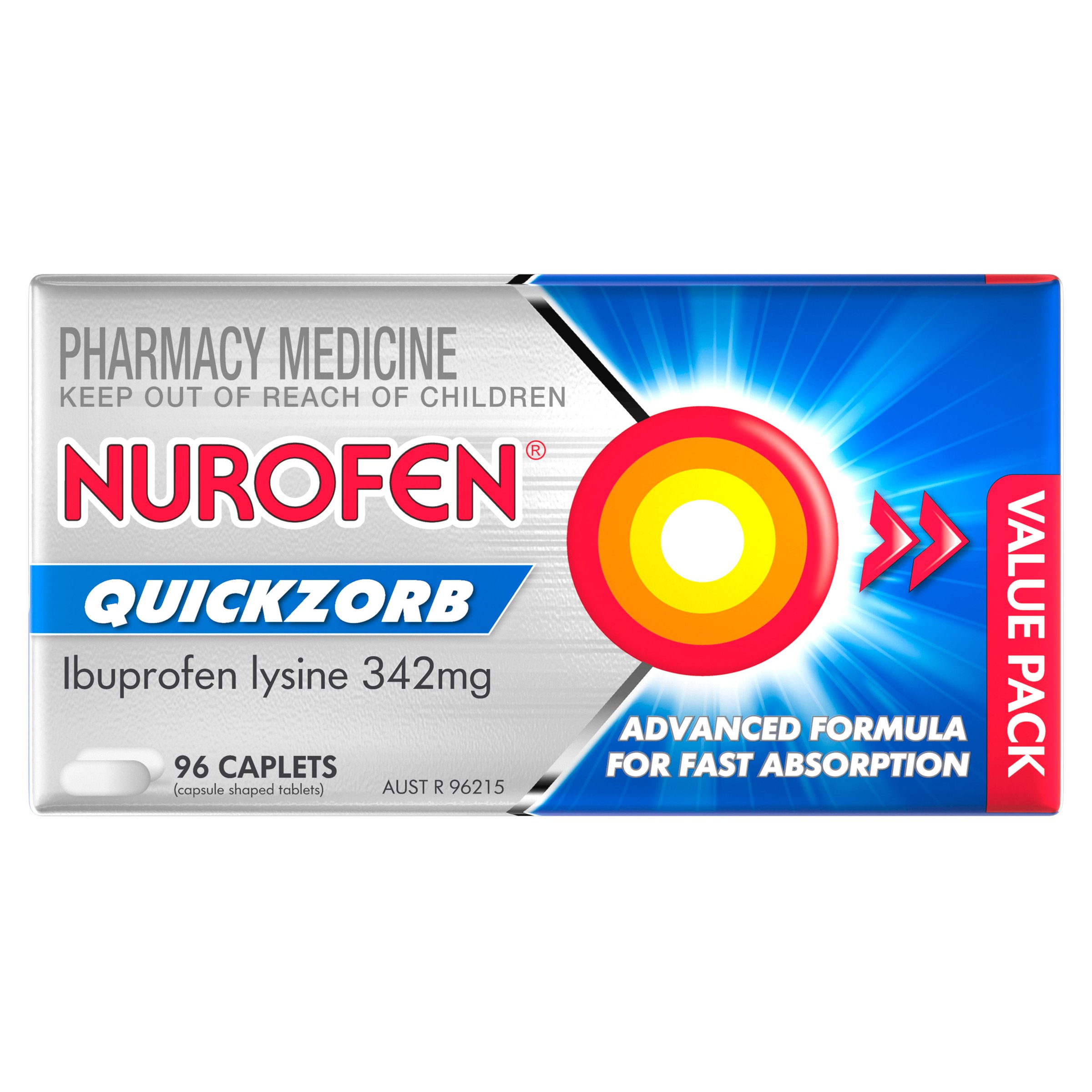 Nurofen Quickzorb 96 caplets - Image 1