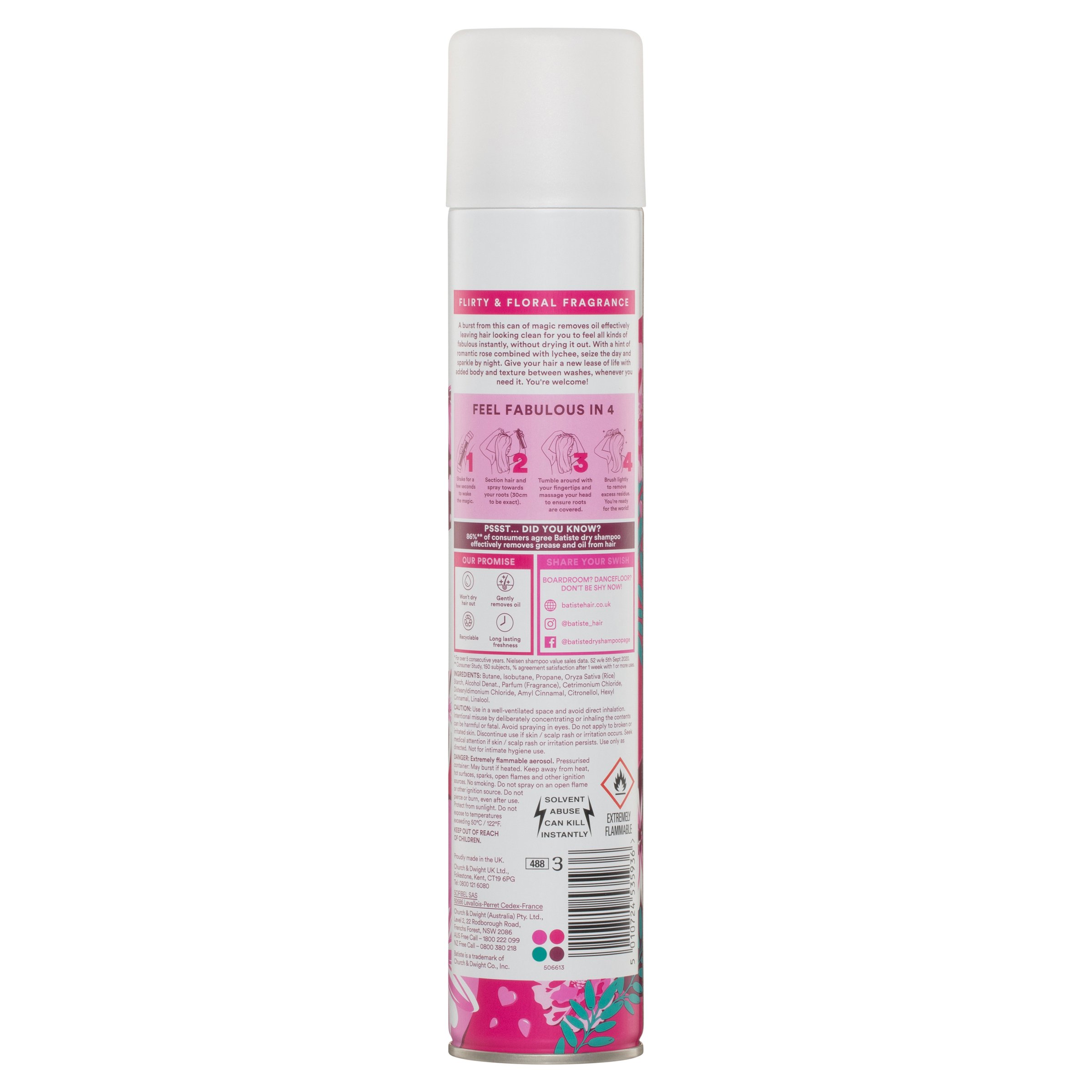 Batiste Dry Shampoo Blush 350ml - Image 2