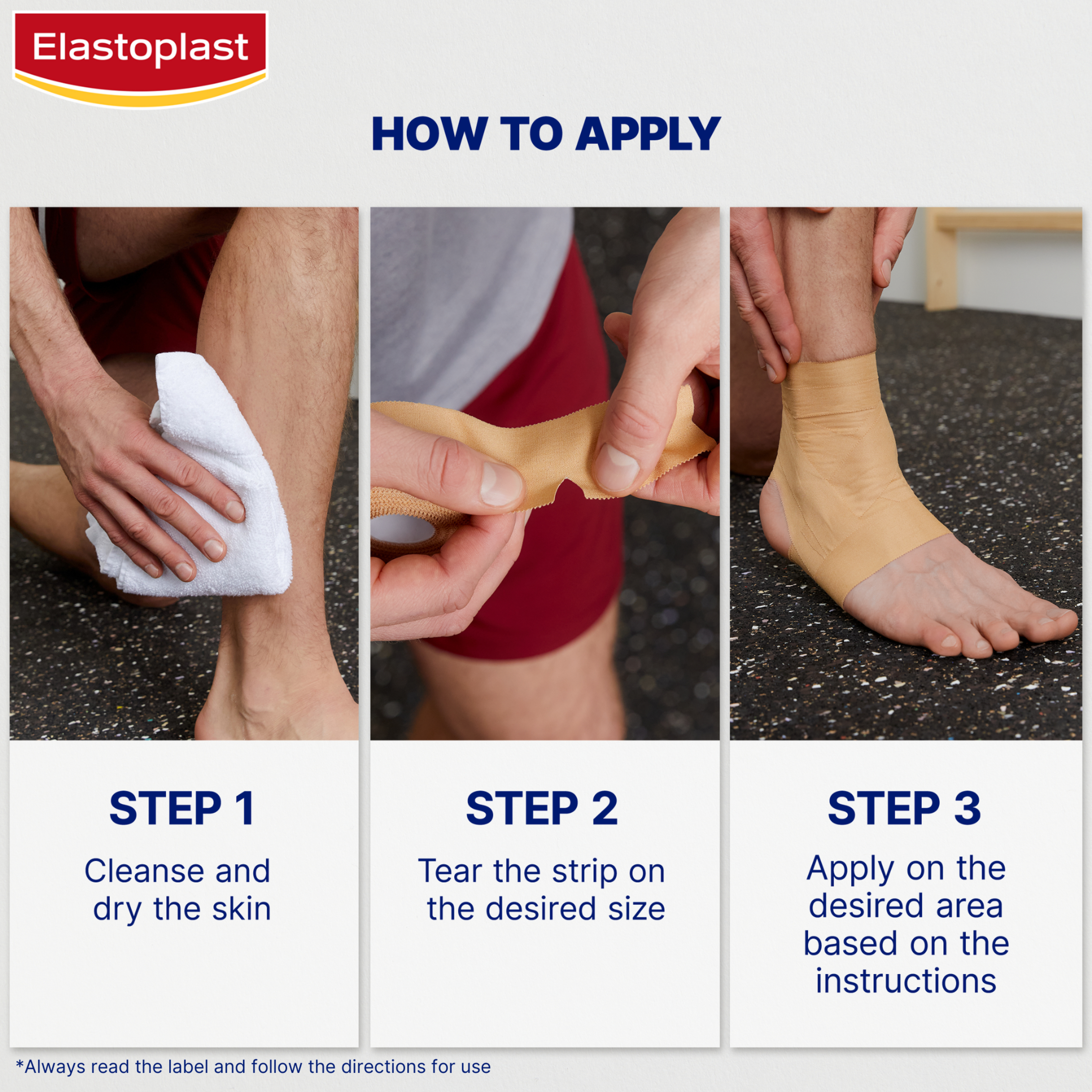 Elastoplast Sport Rigid Strapping Tape 25mm X 10m Tan - 1 roll - Image 9