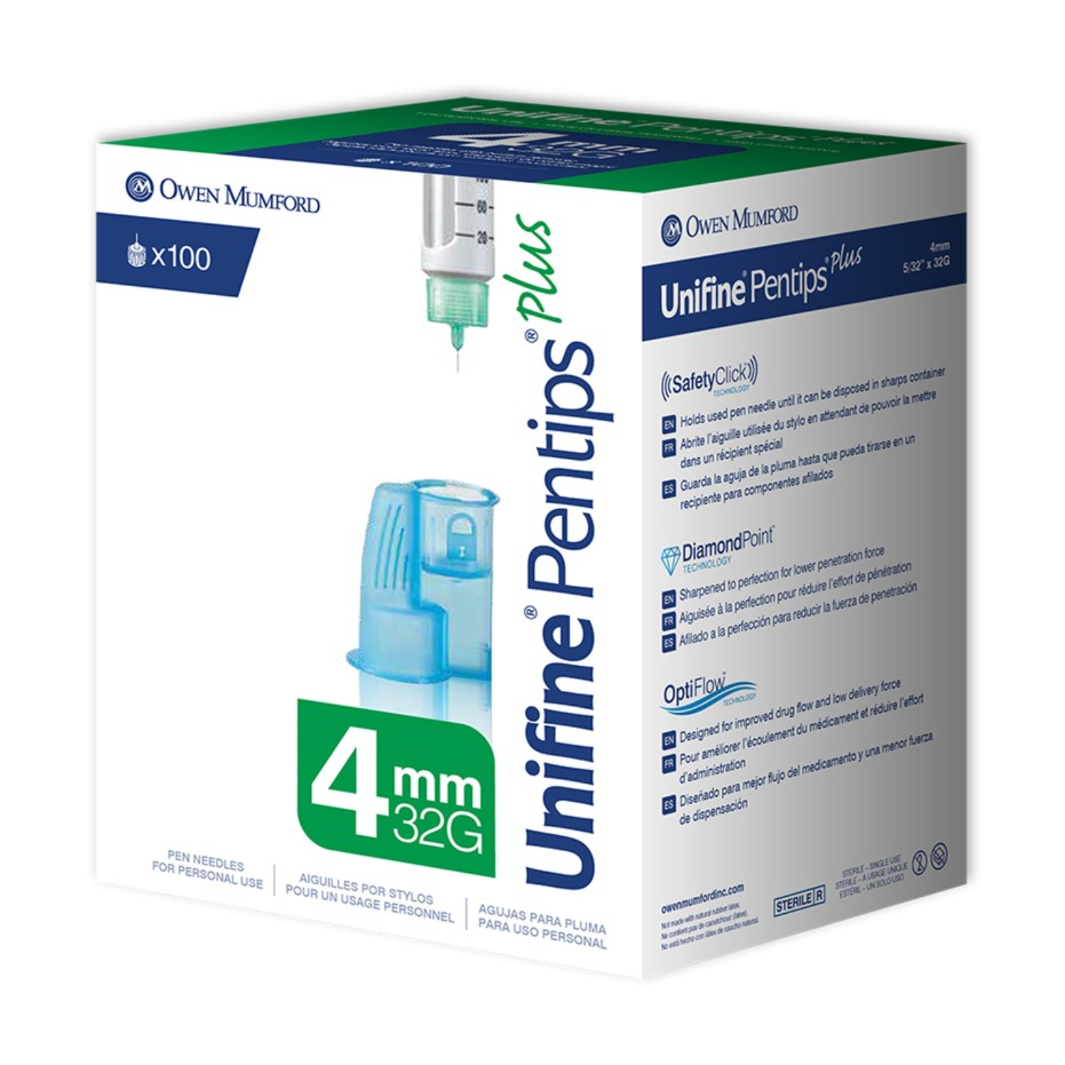Unifine Pentips Plus 32G x 4mm 100