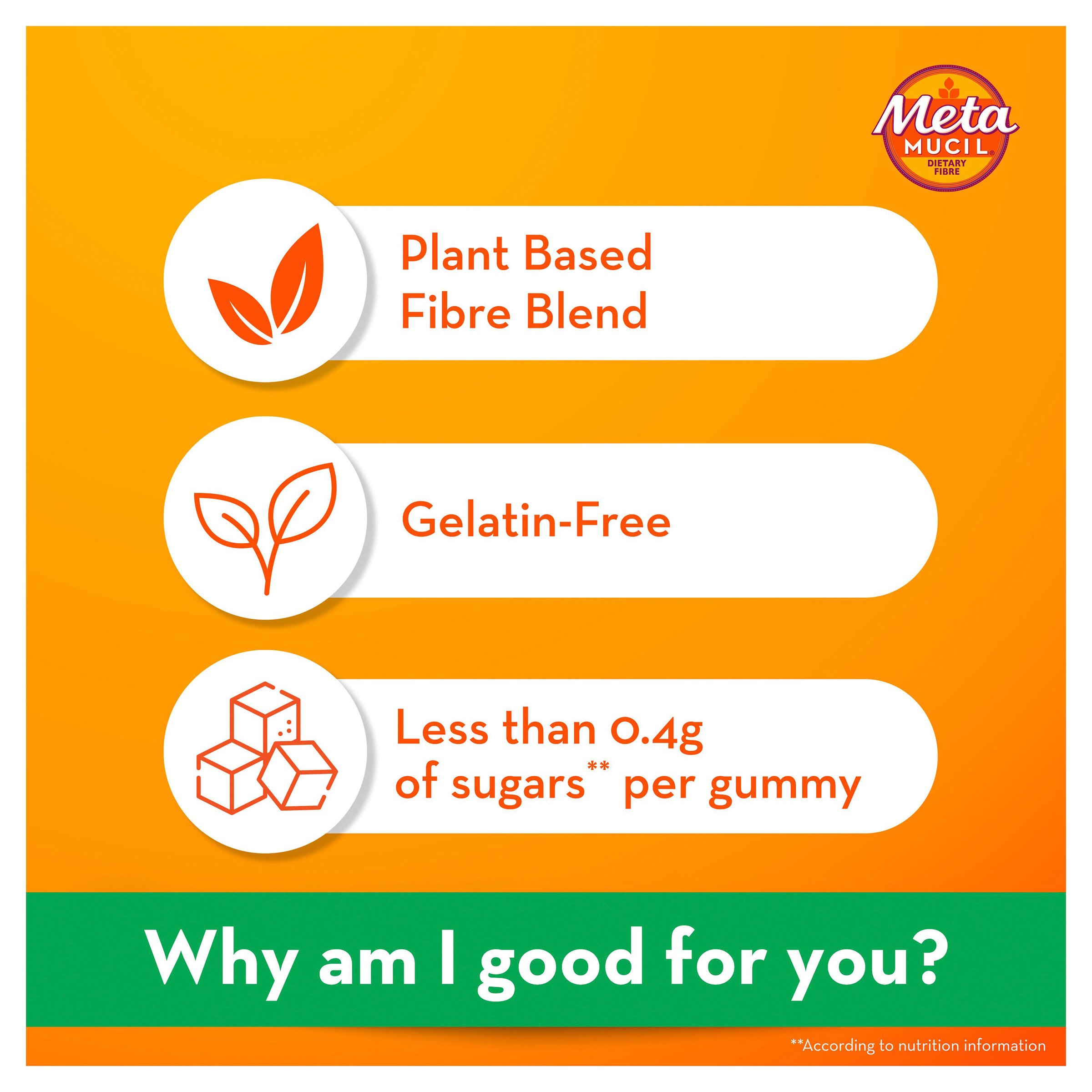Metamucil Fibre Gummies 120 gummies - Image 8