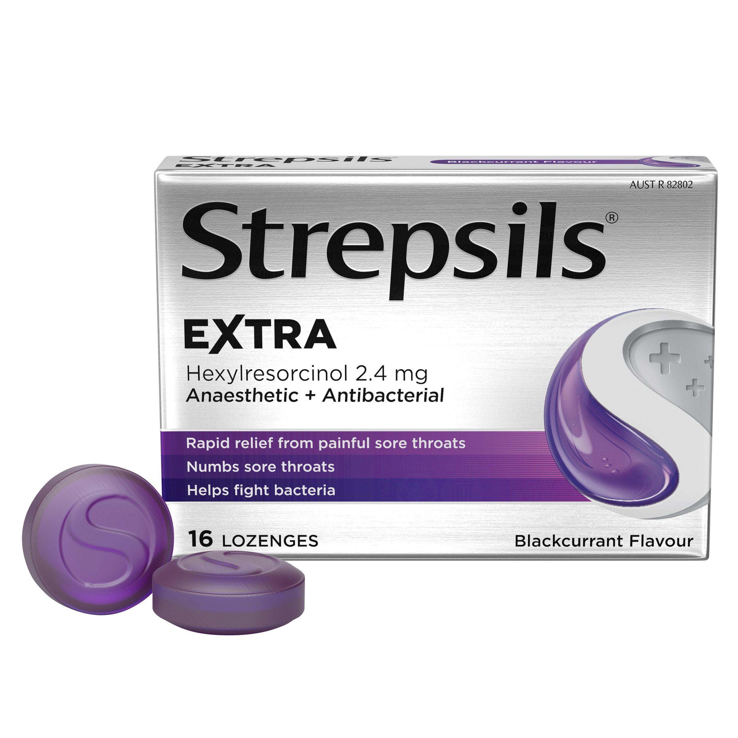 Strepsils Extra Blackcurrant Throat 16 lozenges - Image 7