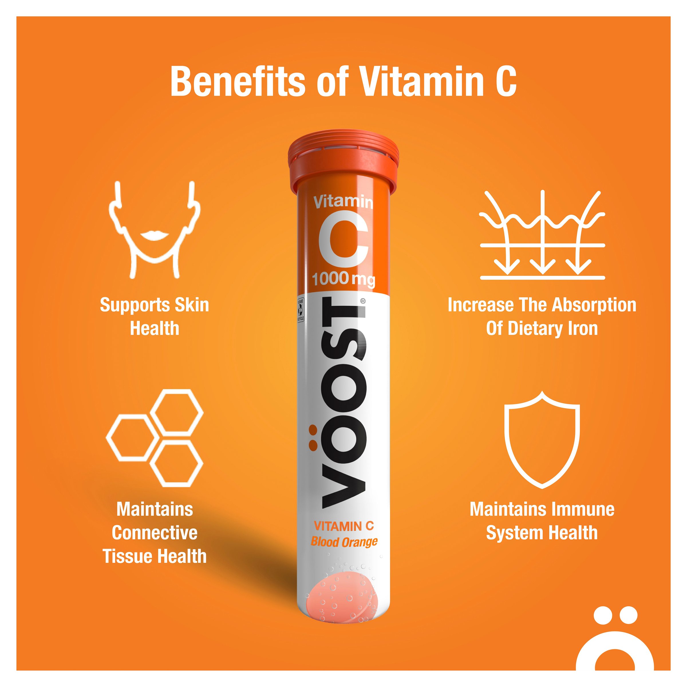 Voost Vitamin C Blood Orange Effervescent 20 tablets - Image 5