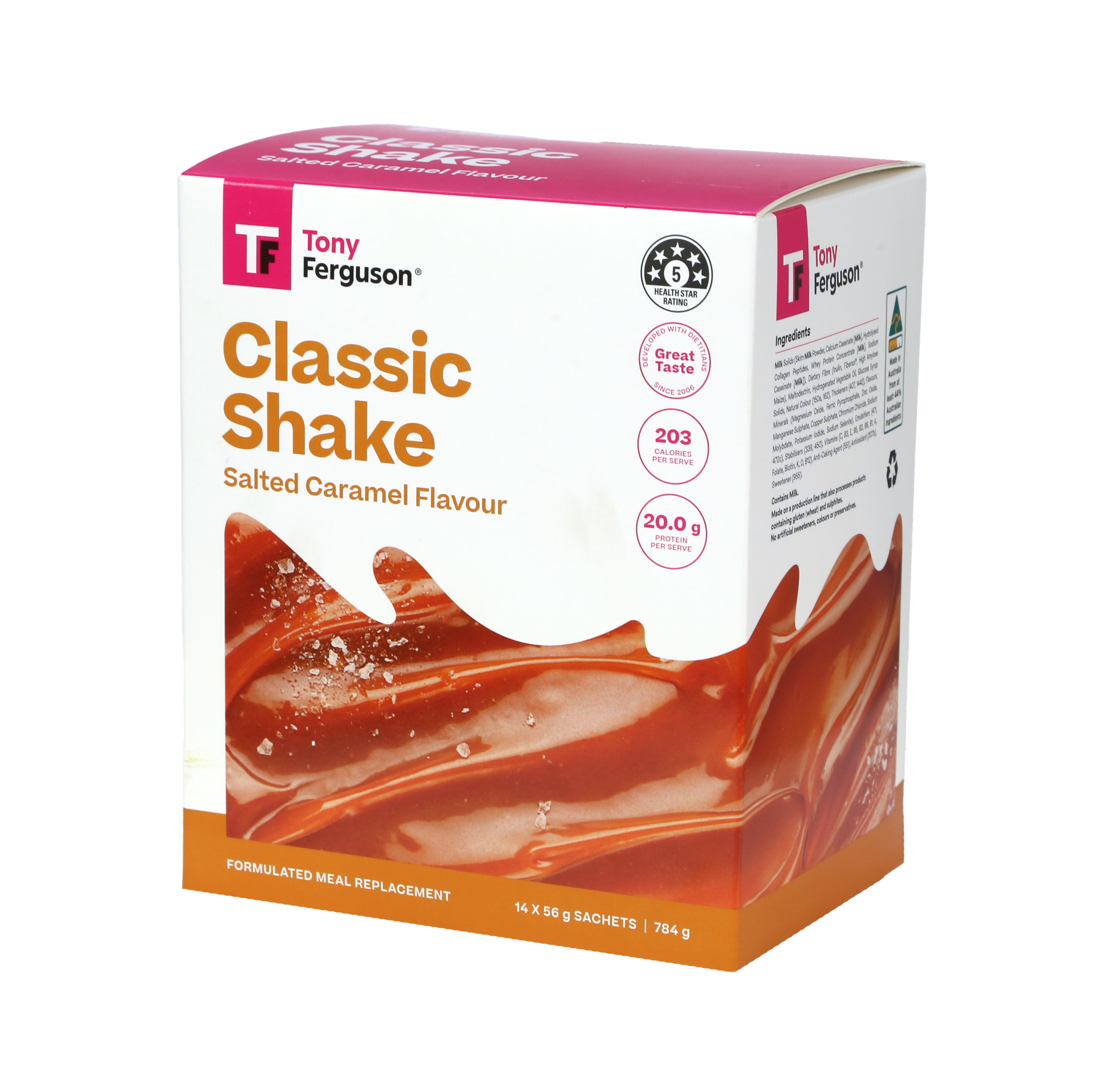 Tony Ferguson Classic Shake Salted Caramel 14 pack - Image 2