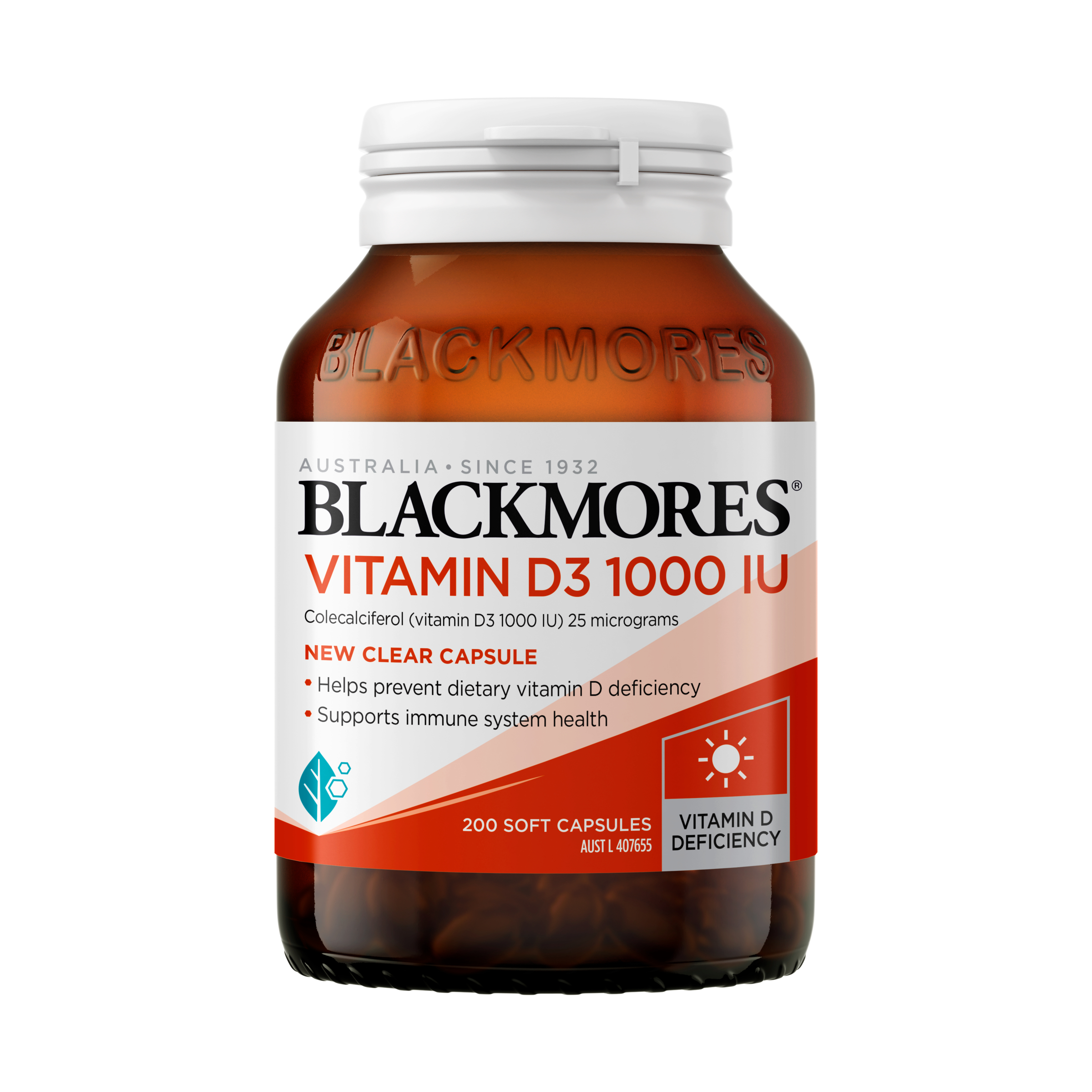 Blackmores Vitamin D3 1000IU - 200 capsules - Image 1