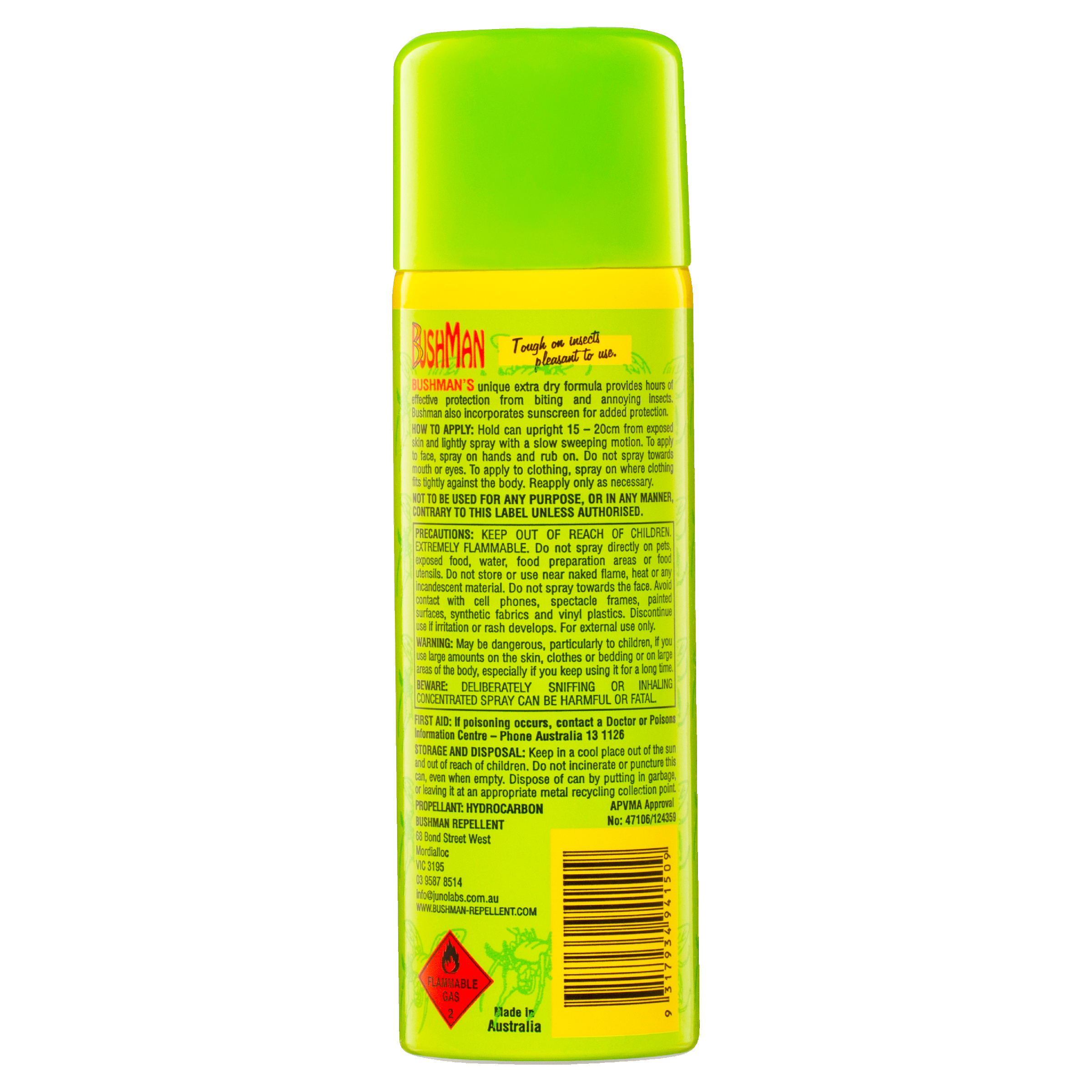 Bushman Repellent Plus Sunscreen Aerosol 150g - Image 2