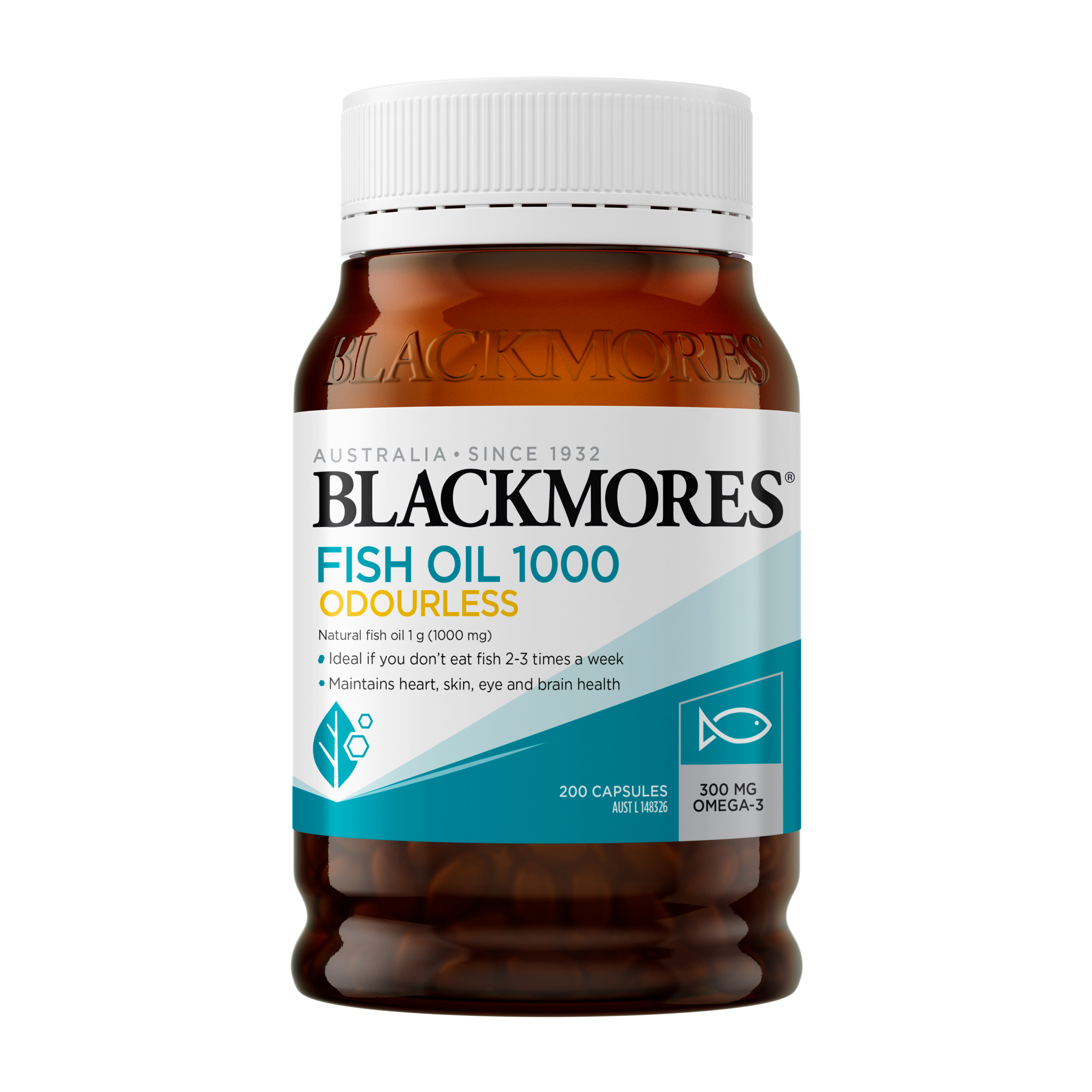 Blackmores Odourless Fish Oil 1000 - 200 capsules - Image 1