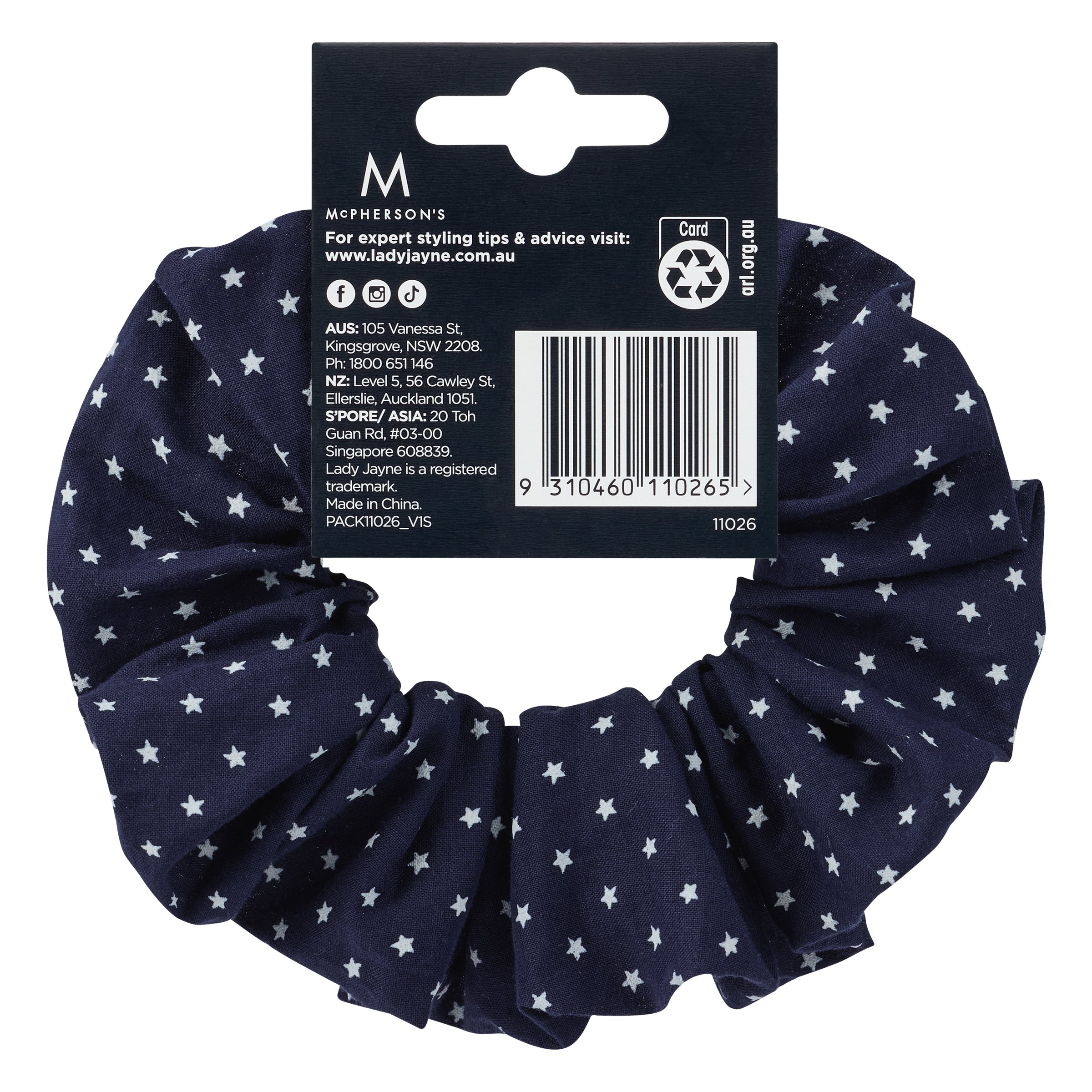 Lady Jayne Satin Scrunchie 1 each - Image 2