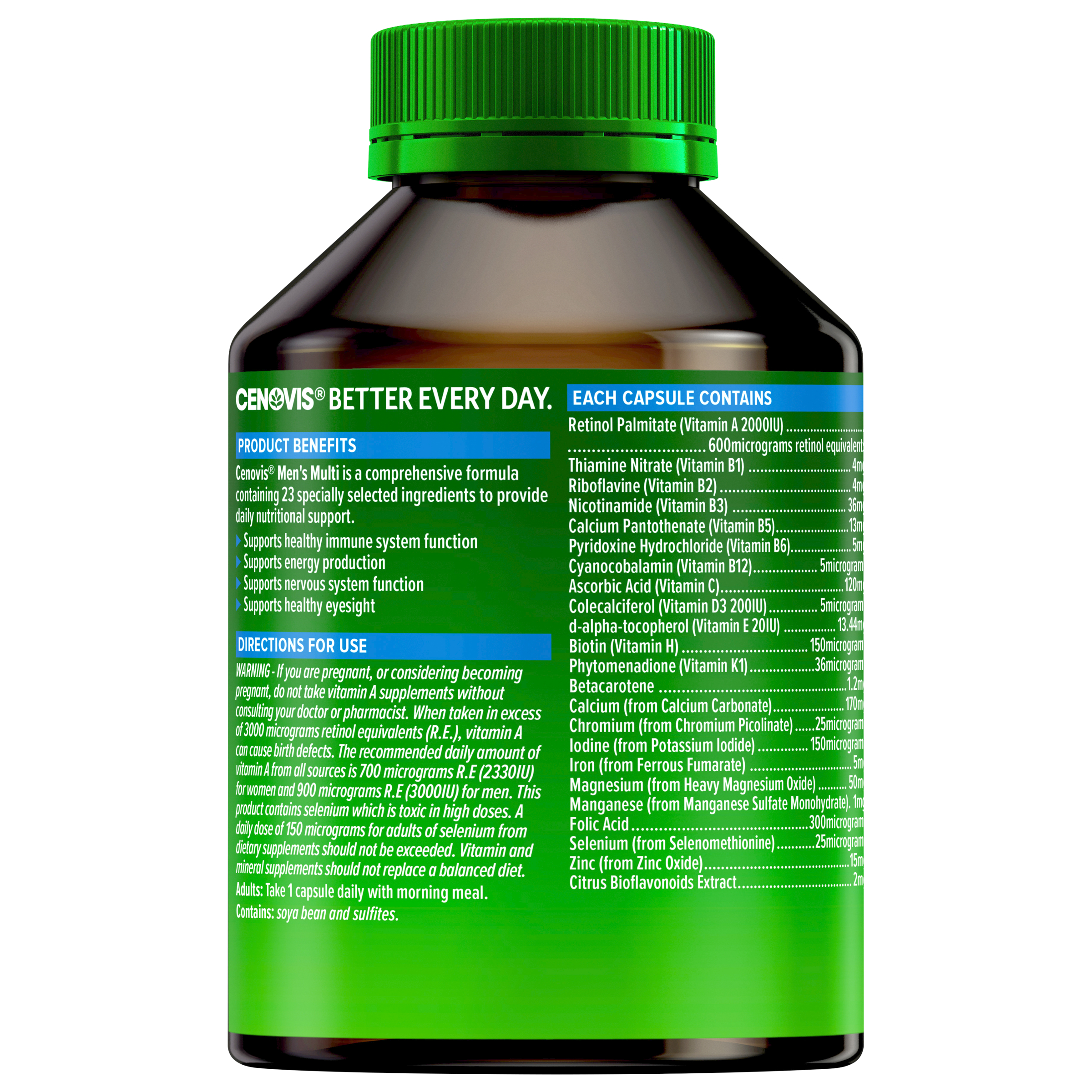 Cenovis Once Daily Men's Multi 100 capsules - Image 2