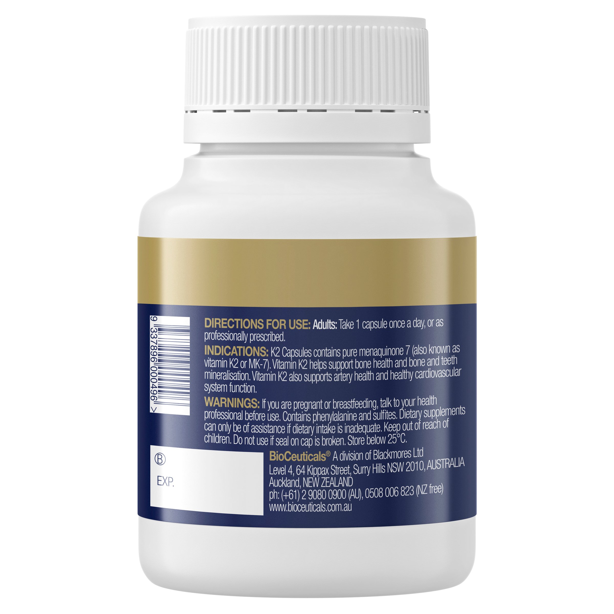 BioCeuticals K2 - 60 capsules - Image 3