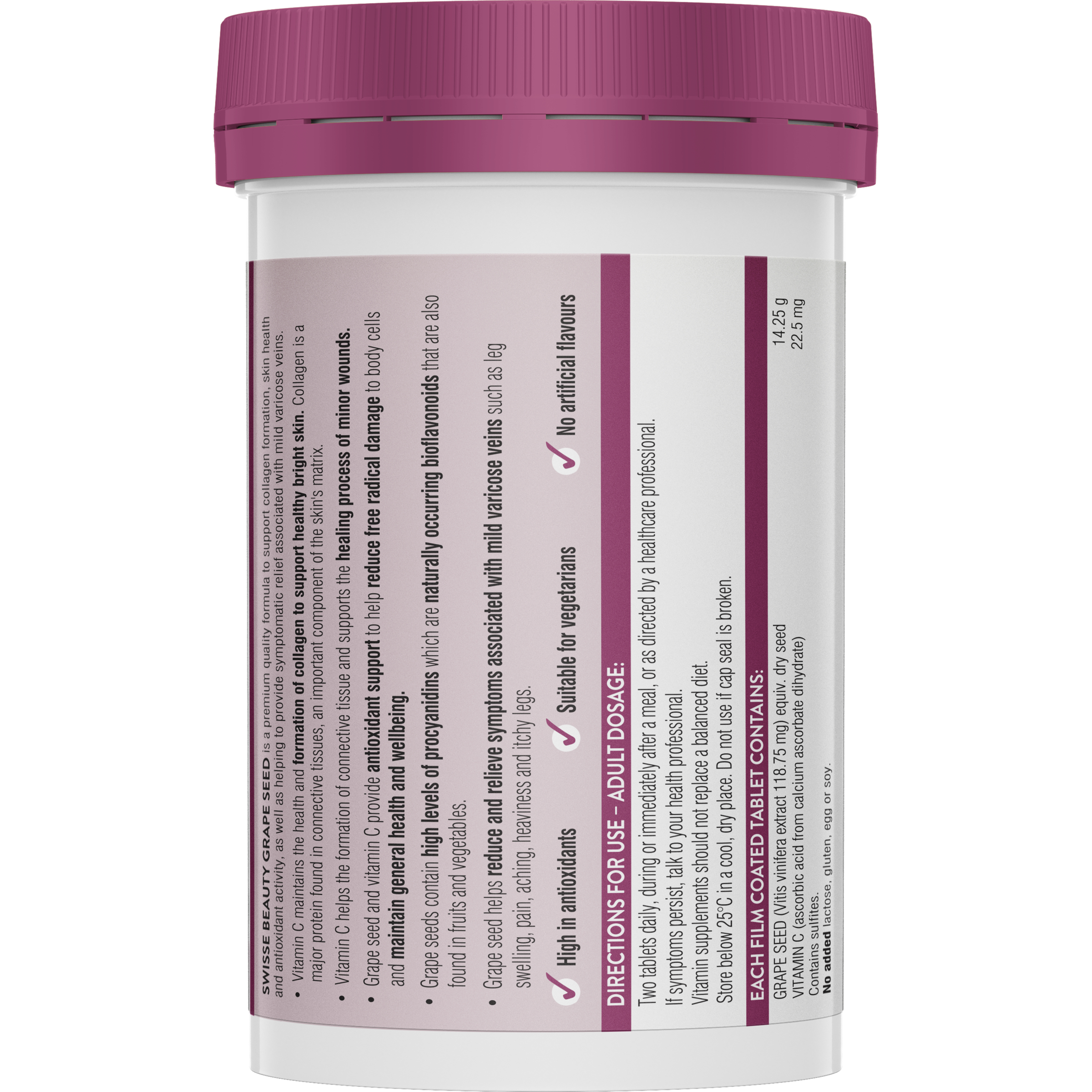 Swisse Ultiboost Grape Seed 180 tablets - Image 2