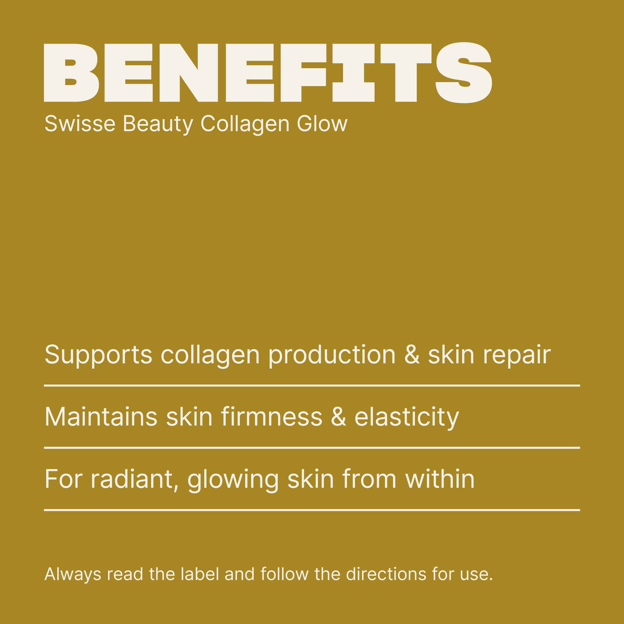 Swisse Beauty Collagen Glow With Collagen Peptides 60 tablets - Image 4