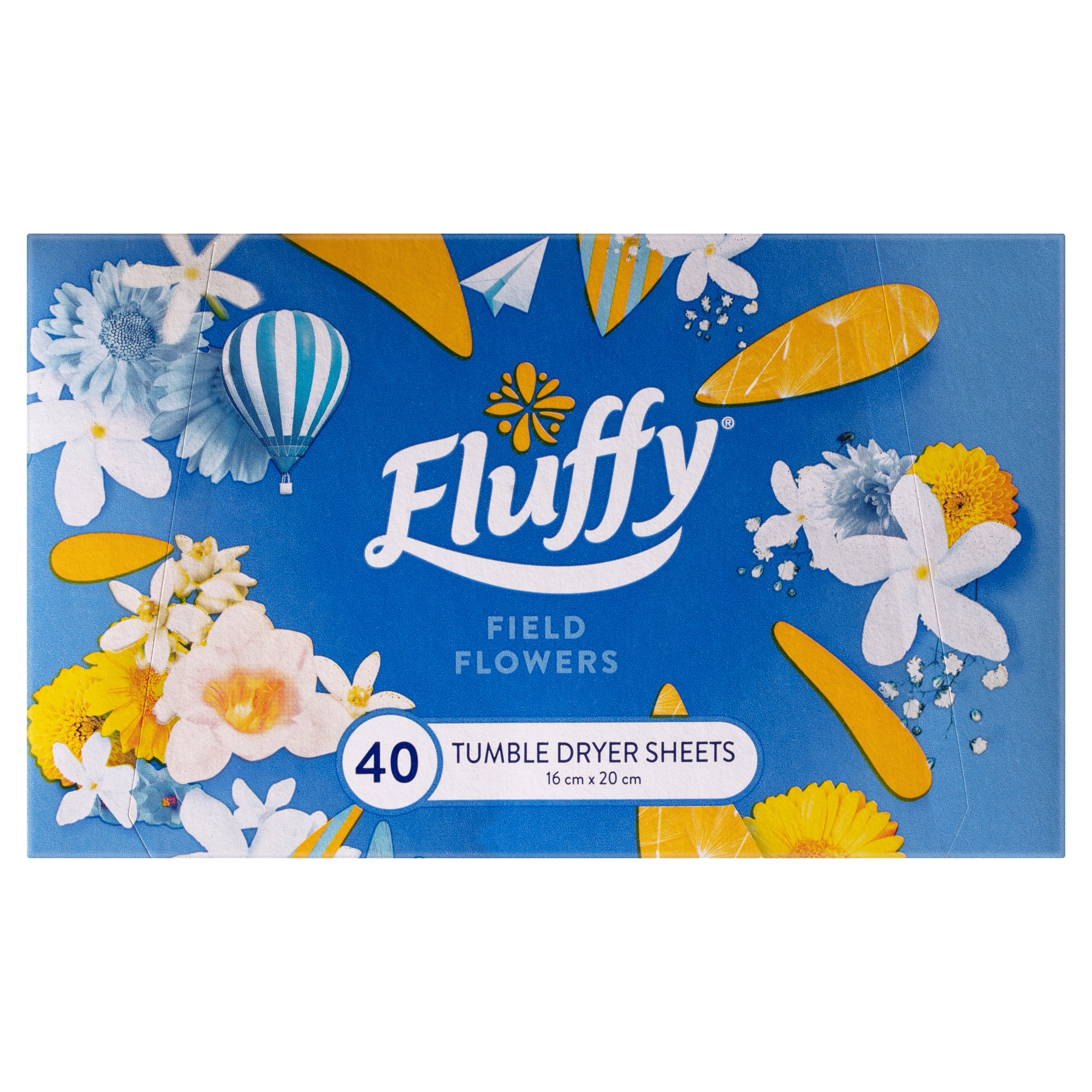 Fluffy Dryer Sheets Field Flowers 40 pack - Image 2