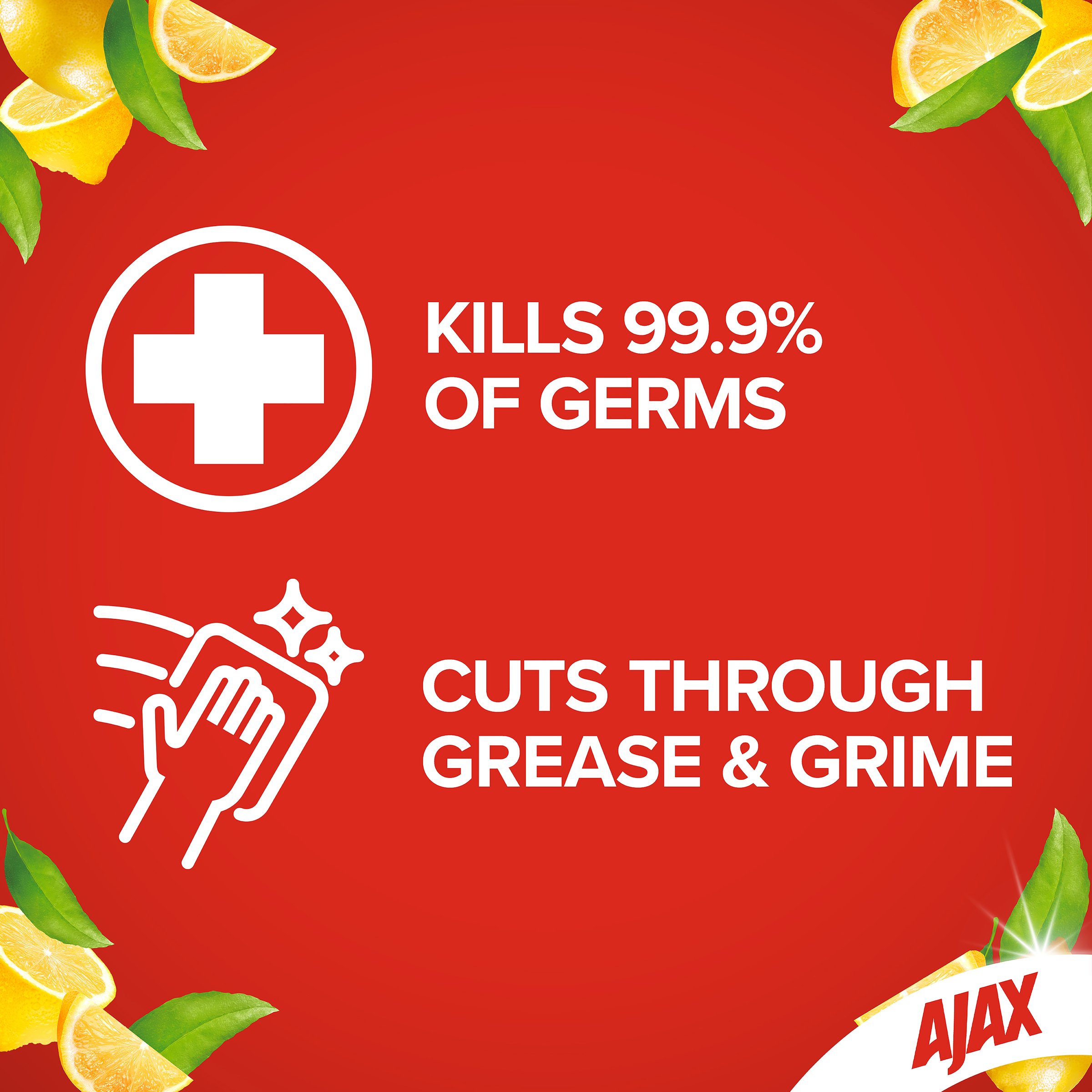 Ajax Antibac Lemon Wipes Misc 110 pack - Image 8