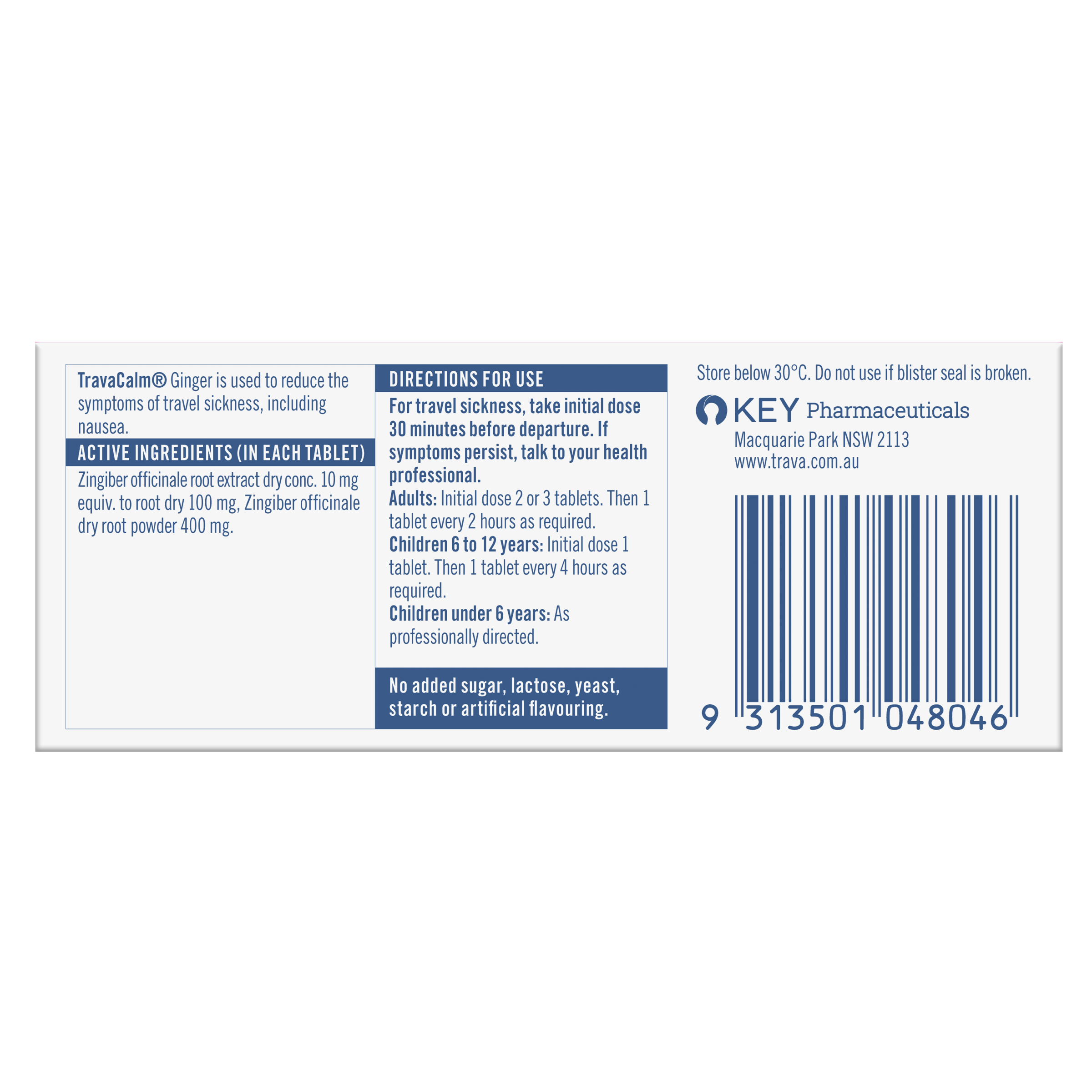 TravaCalm Ginger 10 tablets - Image 2
