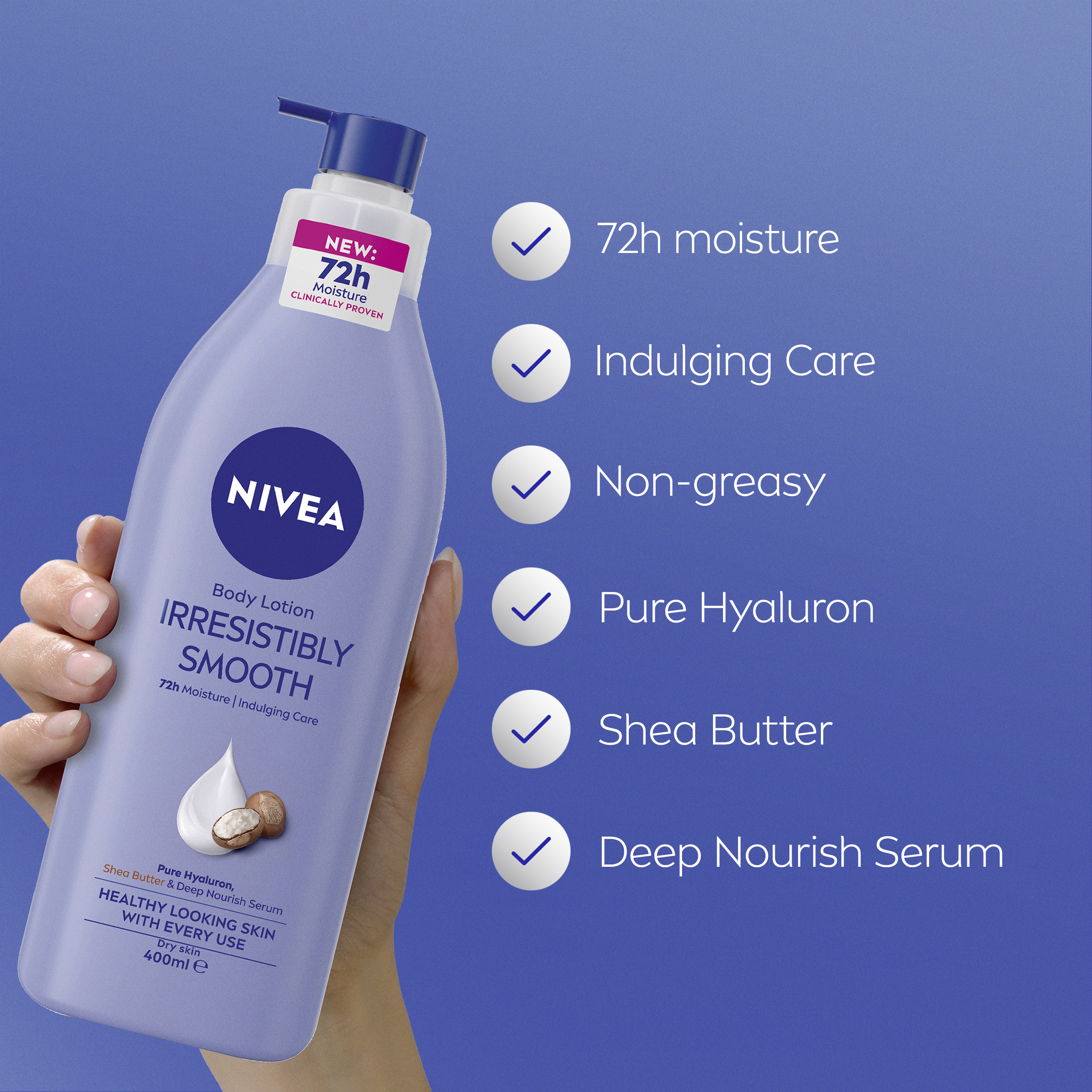 Nivea Irresistibly Smooth Body Lotion 400ml - Image 6
