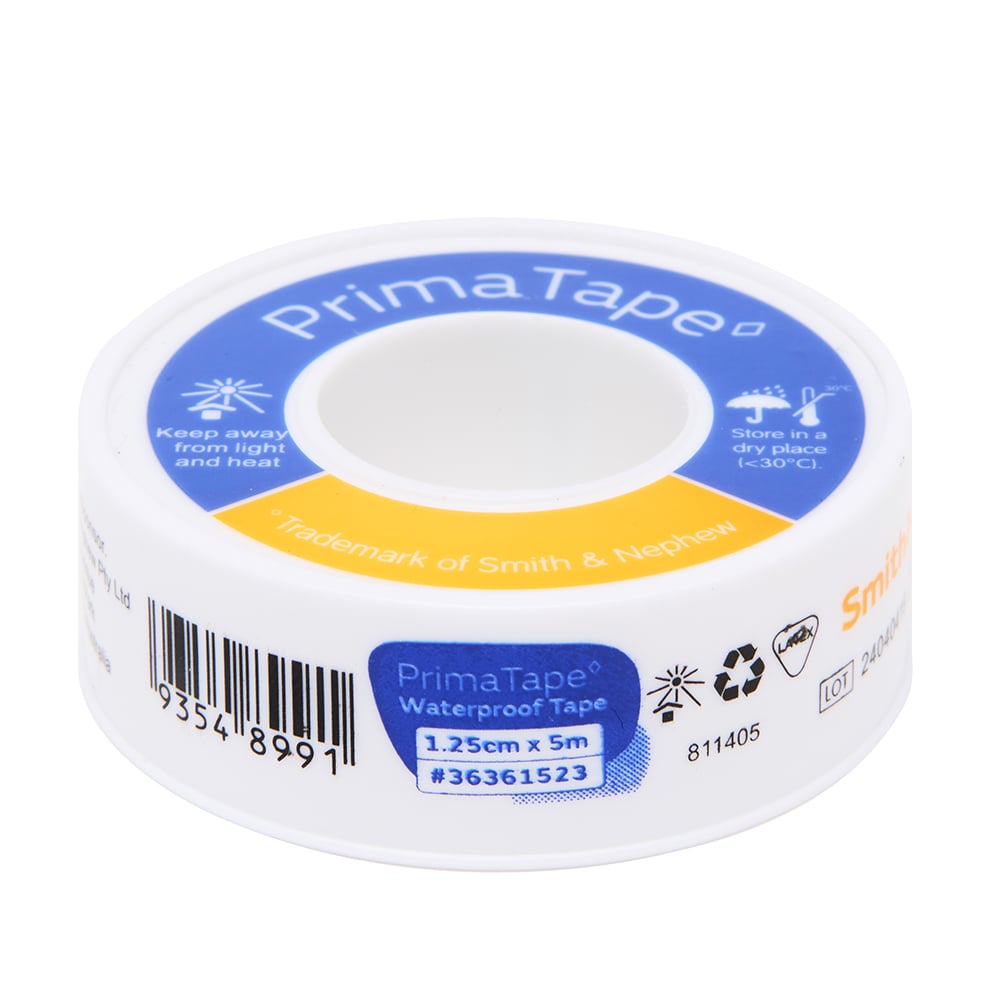 Primatape Waterproof Tape 1.25cm X 5m - 1 roll