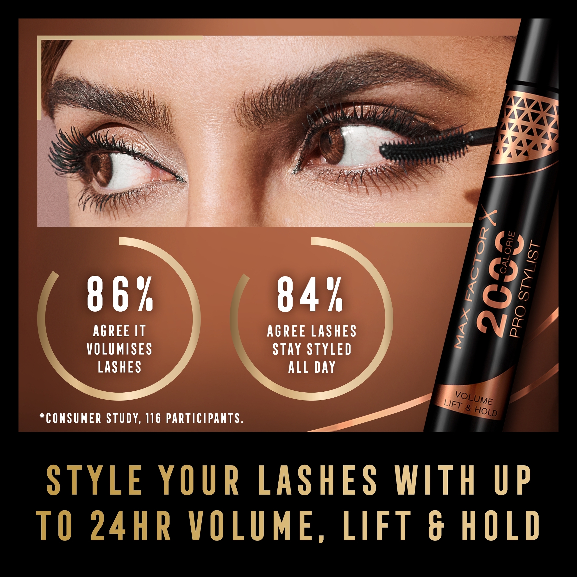Max Factor 2000 Calorie Heatwave Mascara Black 9ml - Image 5
