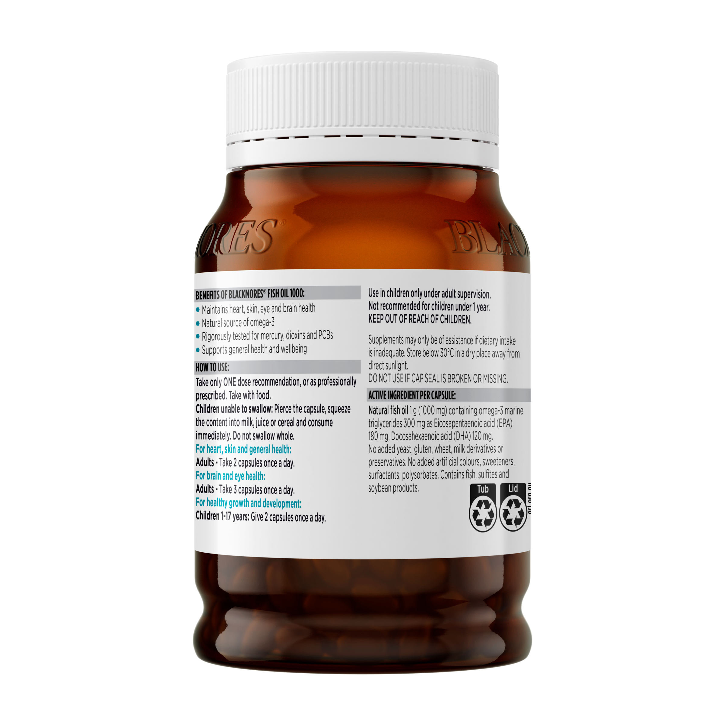 Blackmores Fish Oil 1000 - 200 capsules - Image 3