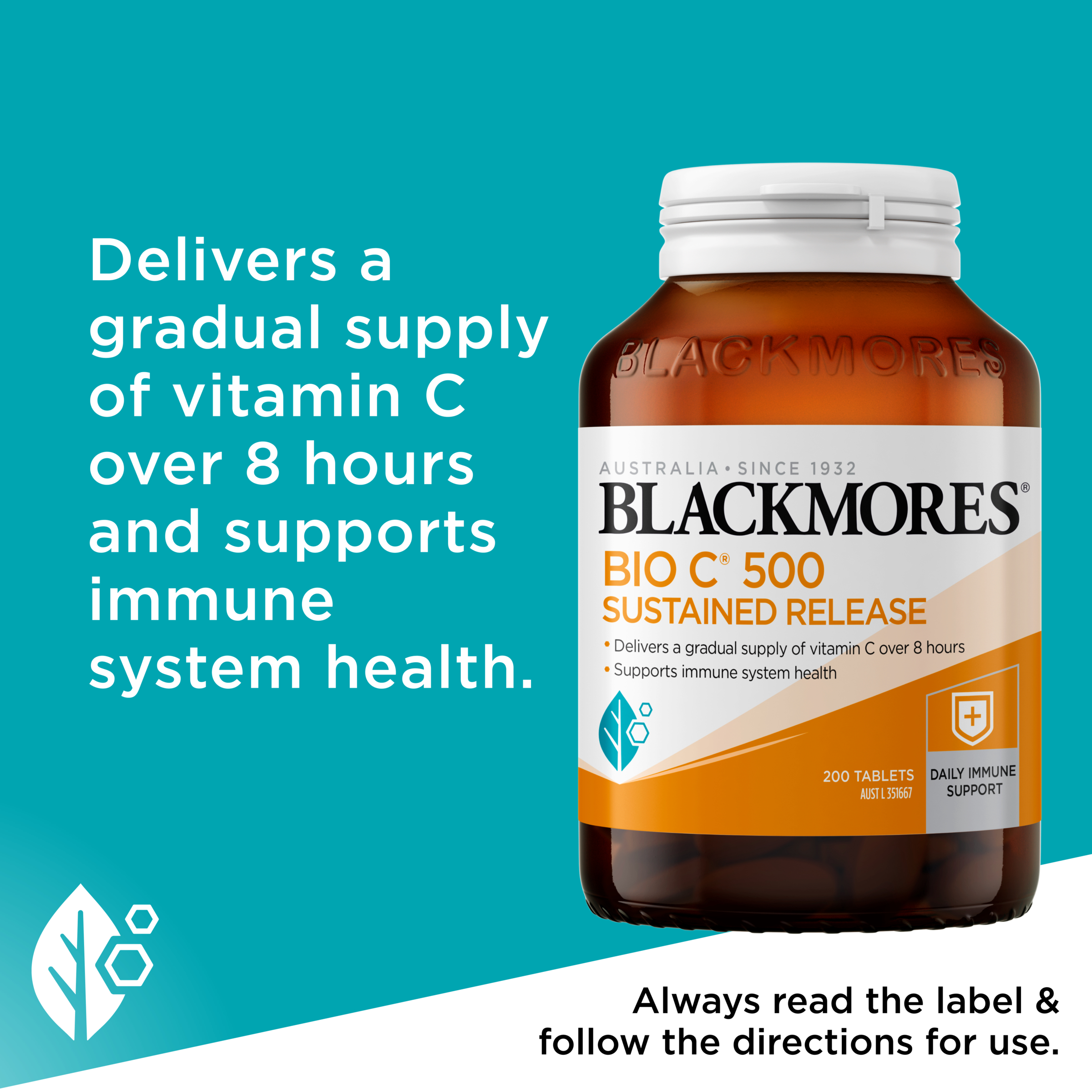 Blackmores Bio C 500 Sustained Release 200 tablets - Image 6
