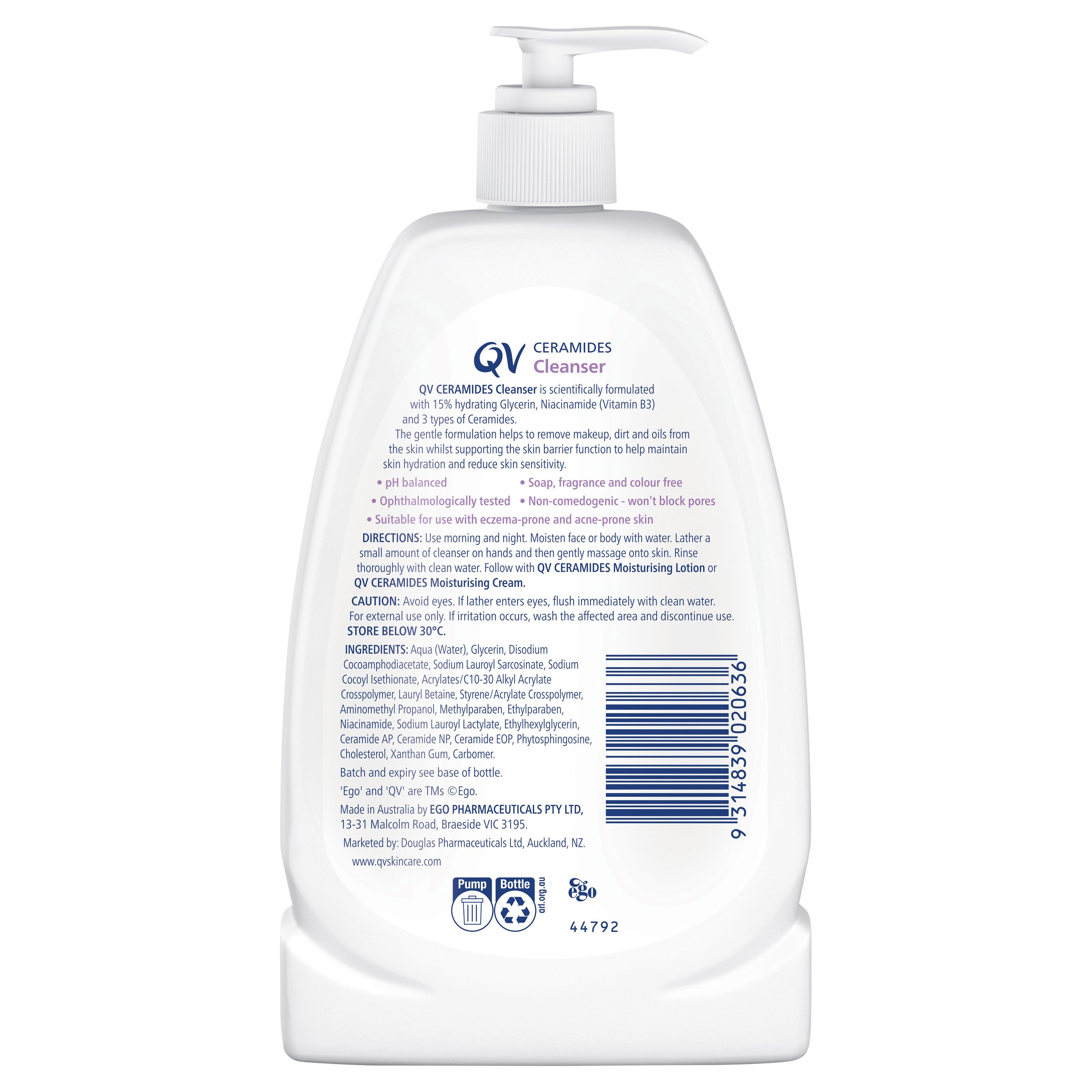 Ego Qv Ceramides Cleanser 350g - Image 2