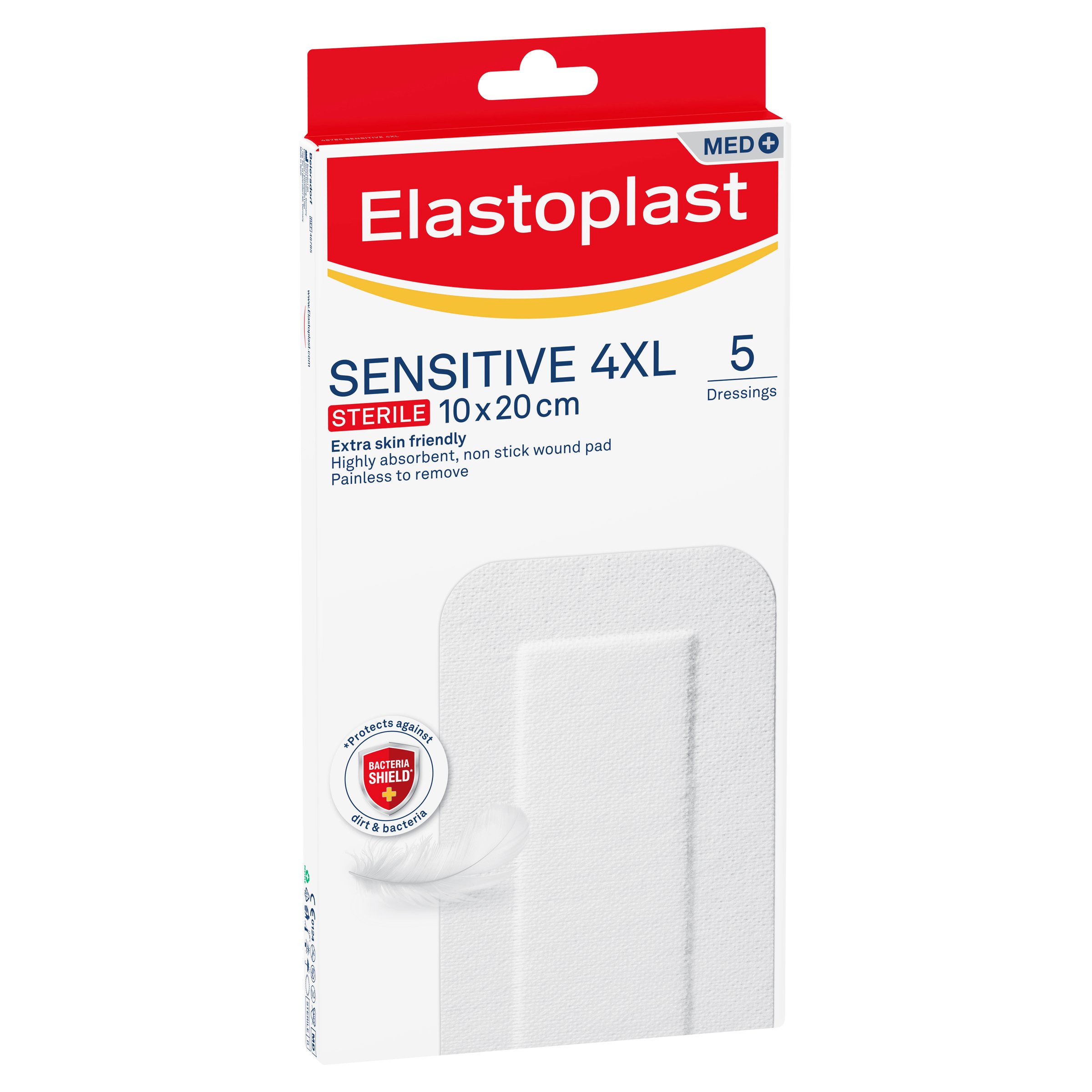 Elastoplast Sensitive 4XL Dressing 10cm X 20cm - 5 pack - Image 4