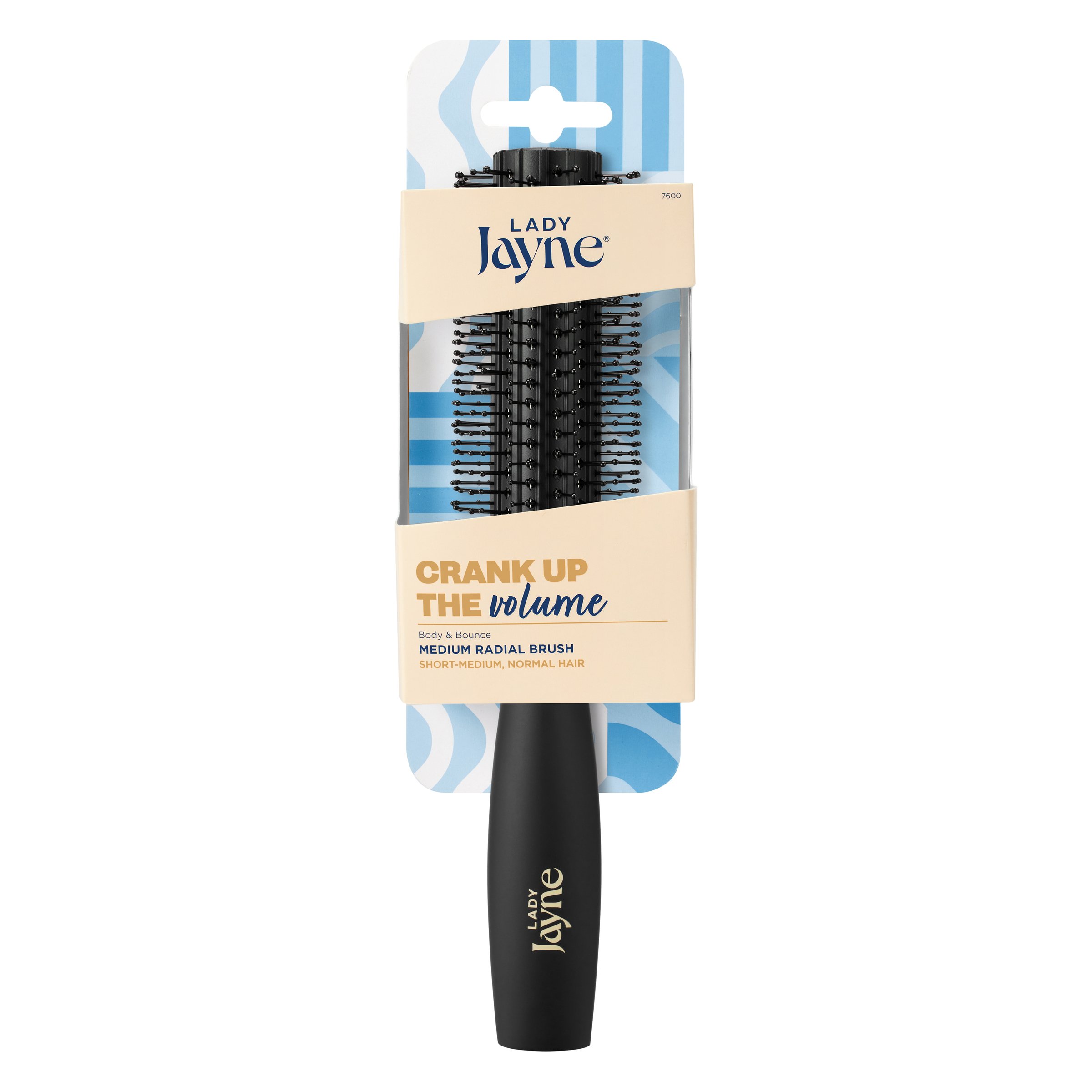 Lady Jayne Brush Radial Plastic B-T Bristles Medium 1 each - Image 1