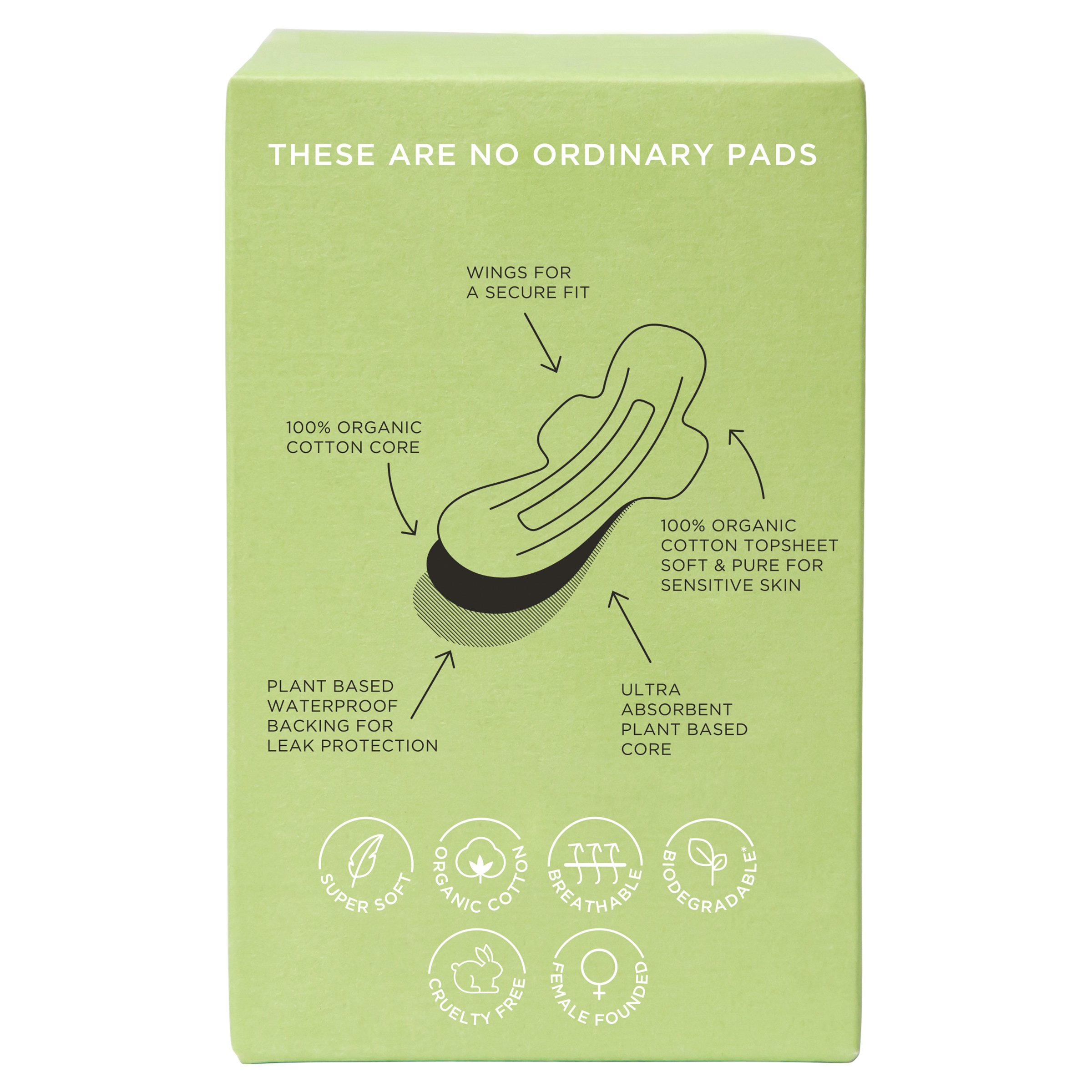Tom Organic Pad Regular 10 pack - Image 2